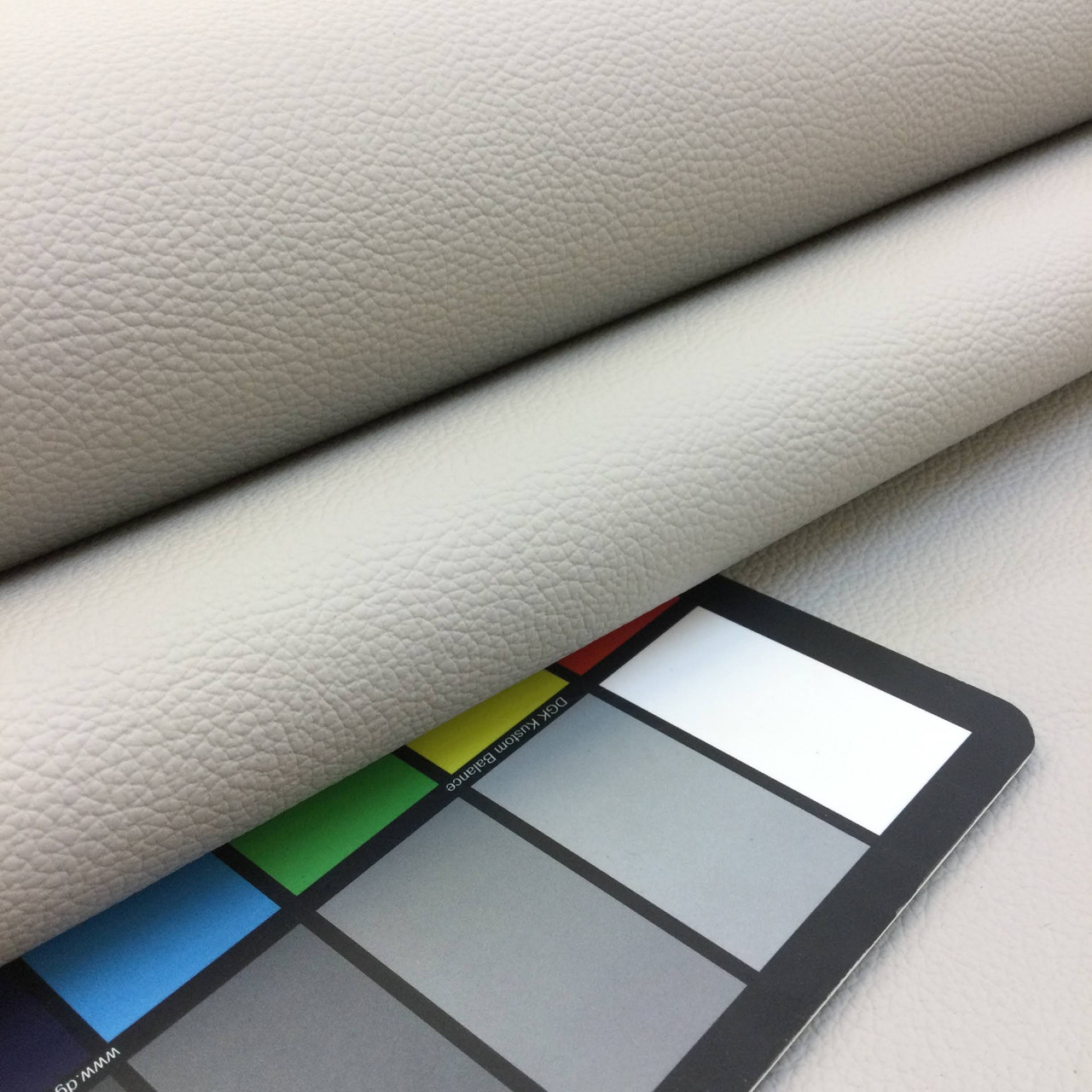 Light Grey Faux Leather Vinyl Automotive Headliner Fabric, Felt-Backed, Mercedes, 1/4 Thick, 54 Wide, Bag Stabilizer / Sew Foam