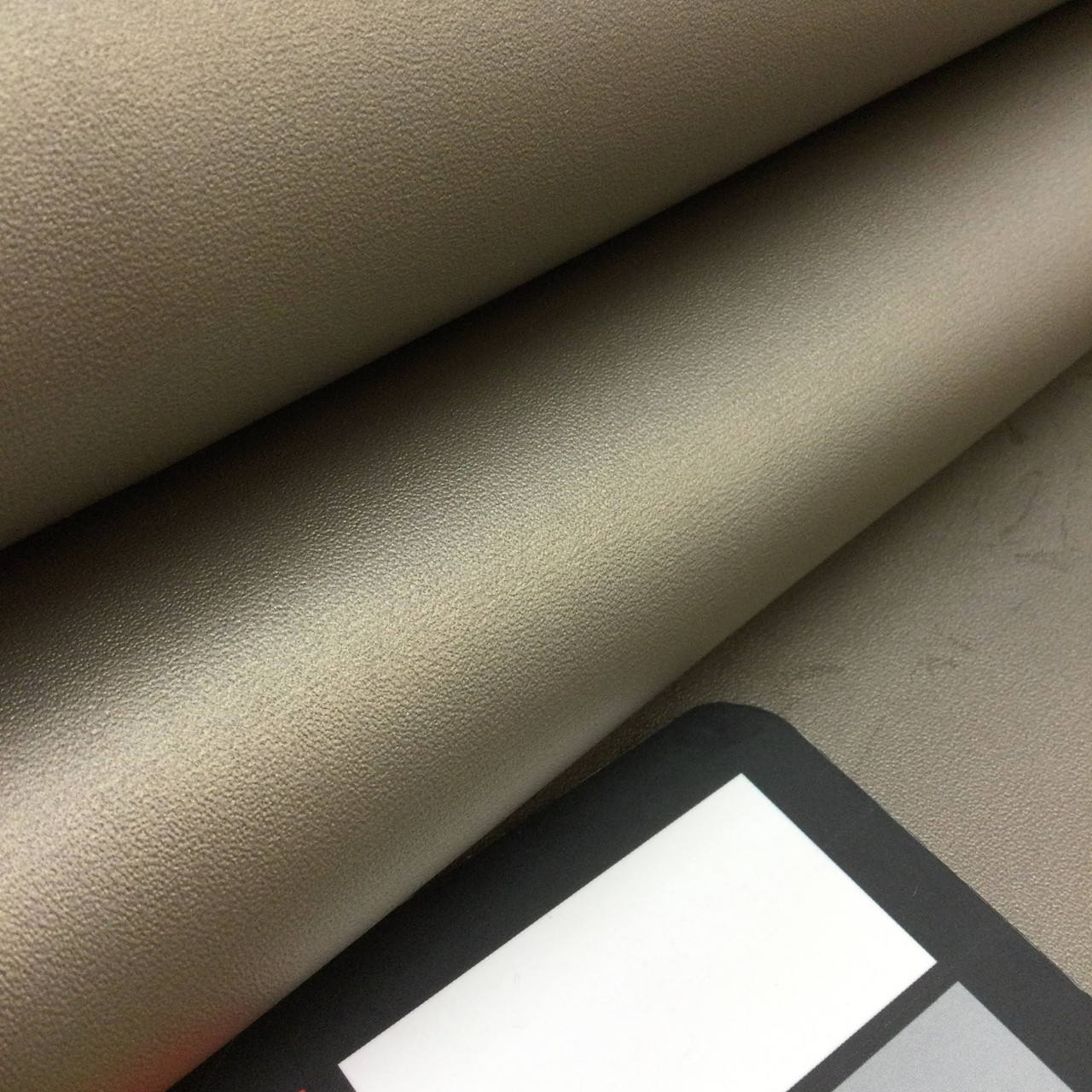 Taupe Bronze Faux Leather Headliner Fabric - Foam-Backed | 3/16" Thick | 54" Wide | Bag Stabilizer / Sew Foam By the - Fabric Warehouse