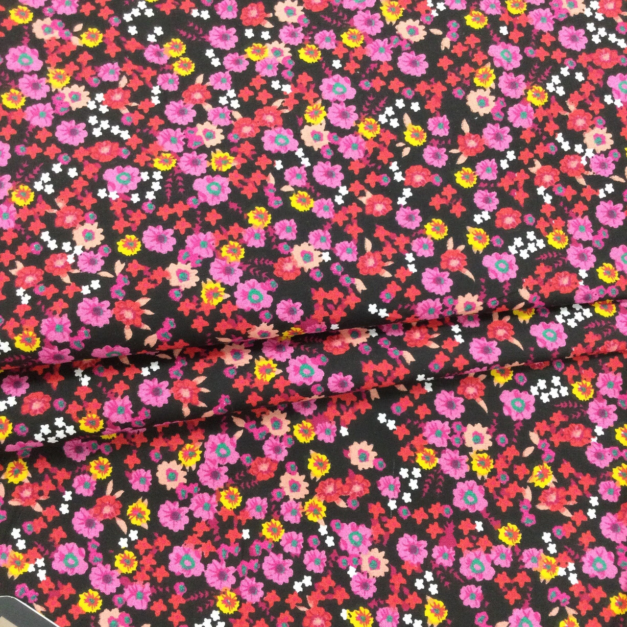 Wholesale Fabric: Cotton Jacquard Stripe Ditsy Floral Pink/Red » Fabric  Merchants Wholesale Fabric