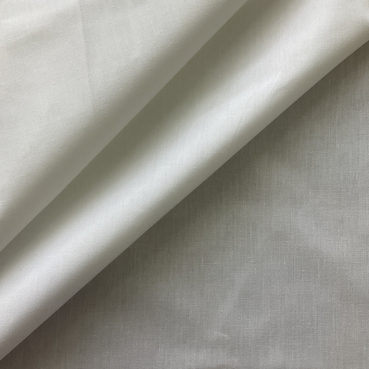 Solid White Drapery Lining Fabric | Poly Cotton | Curtains / Drapery | 66