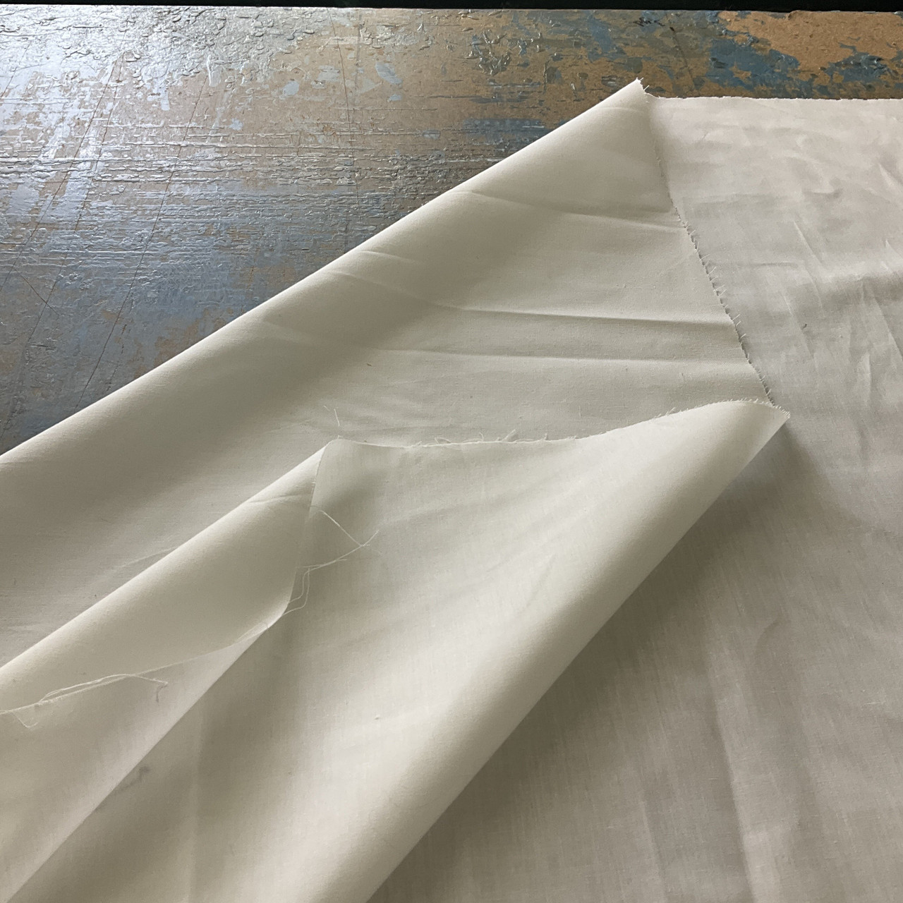 Solid White Drapery Lining Fabric | Poly Cotton | Curtains