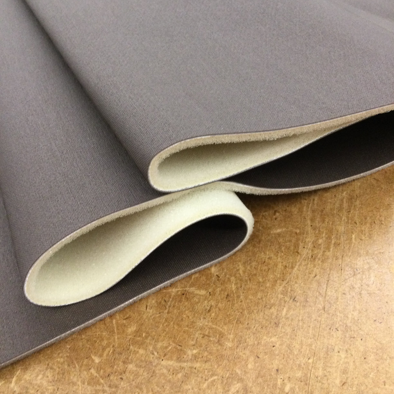 Black Medium Grain Faux Leather Vinyl, Automotive Headliner Fabric, Foam-Backed, 1/8 Thick, 54 Wide, Bag Stabilizer / Sew Foam