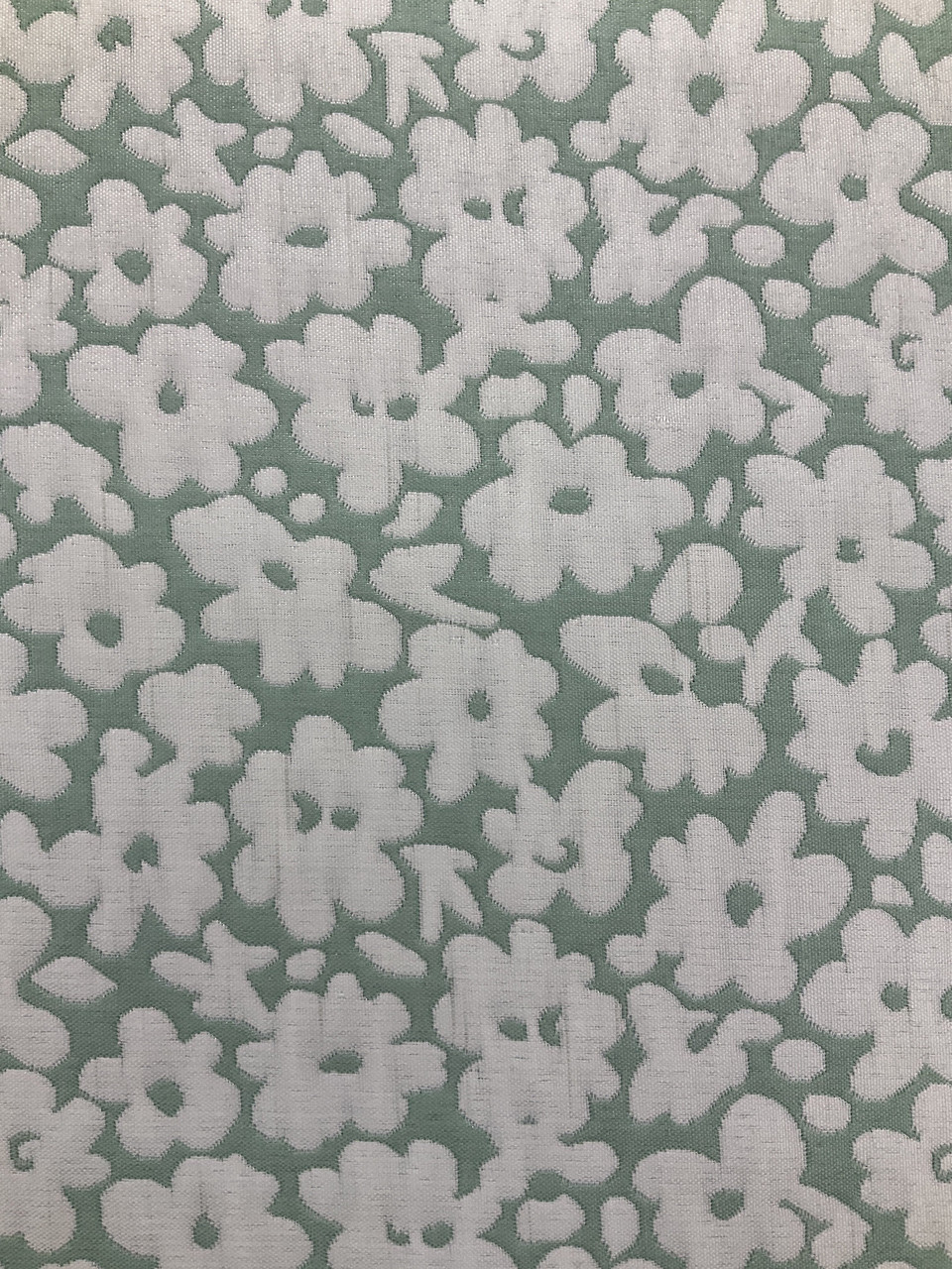 Abstract Jacquard Fabric | Green / Mint / Grey / White | Upholstery | 54  Wide | By the Yard