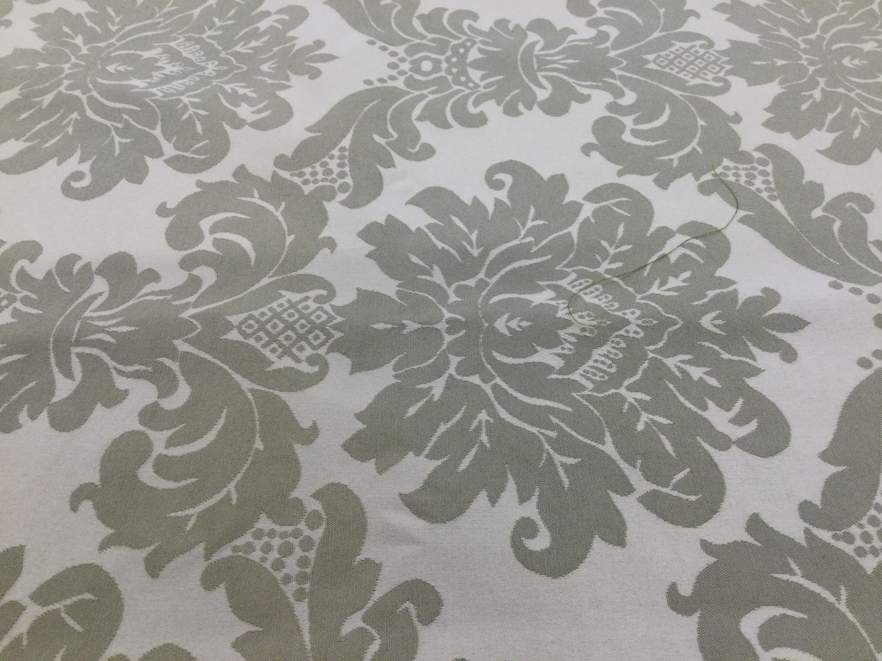 Taupe/Ivory Natural Large Damask Home Decor Fabric | Reversible |  Upholstery | Drapery | Slipcover | By The Yard | 54 inch wide