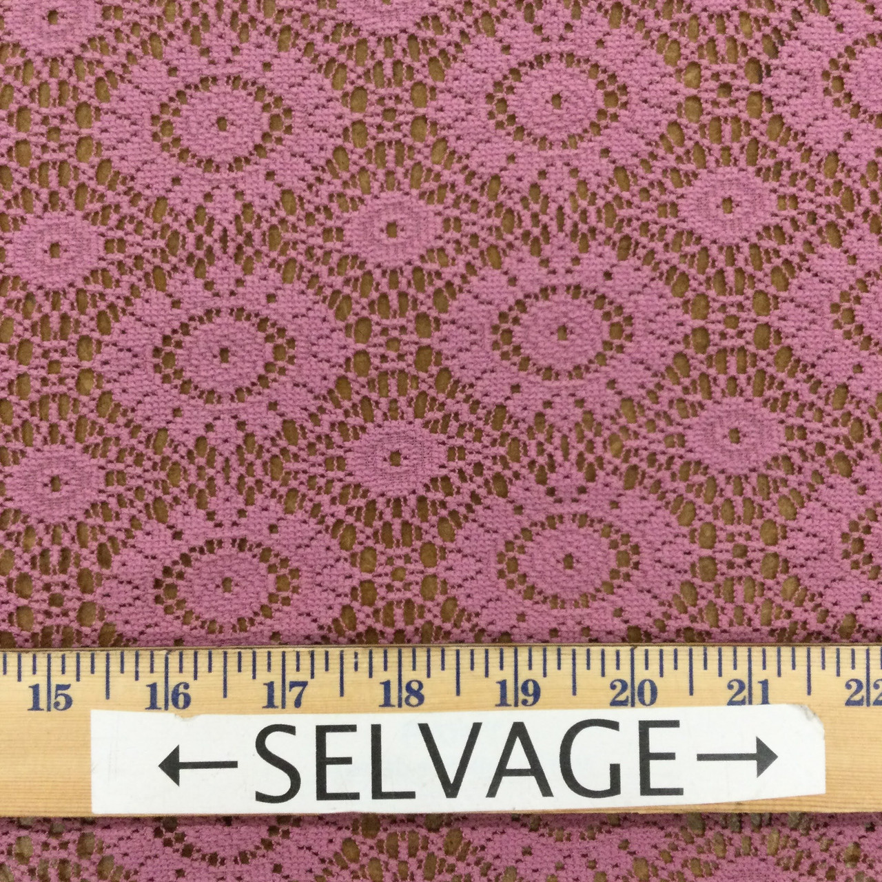 Light pink rhinestones lace fabric #99489 - Design My Fabric