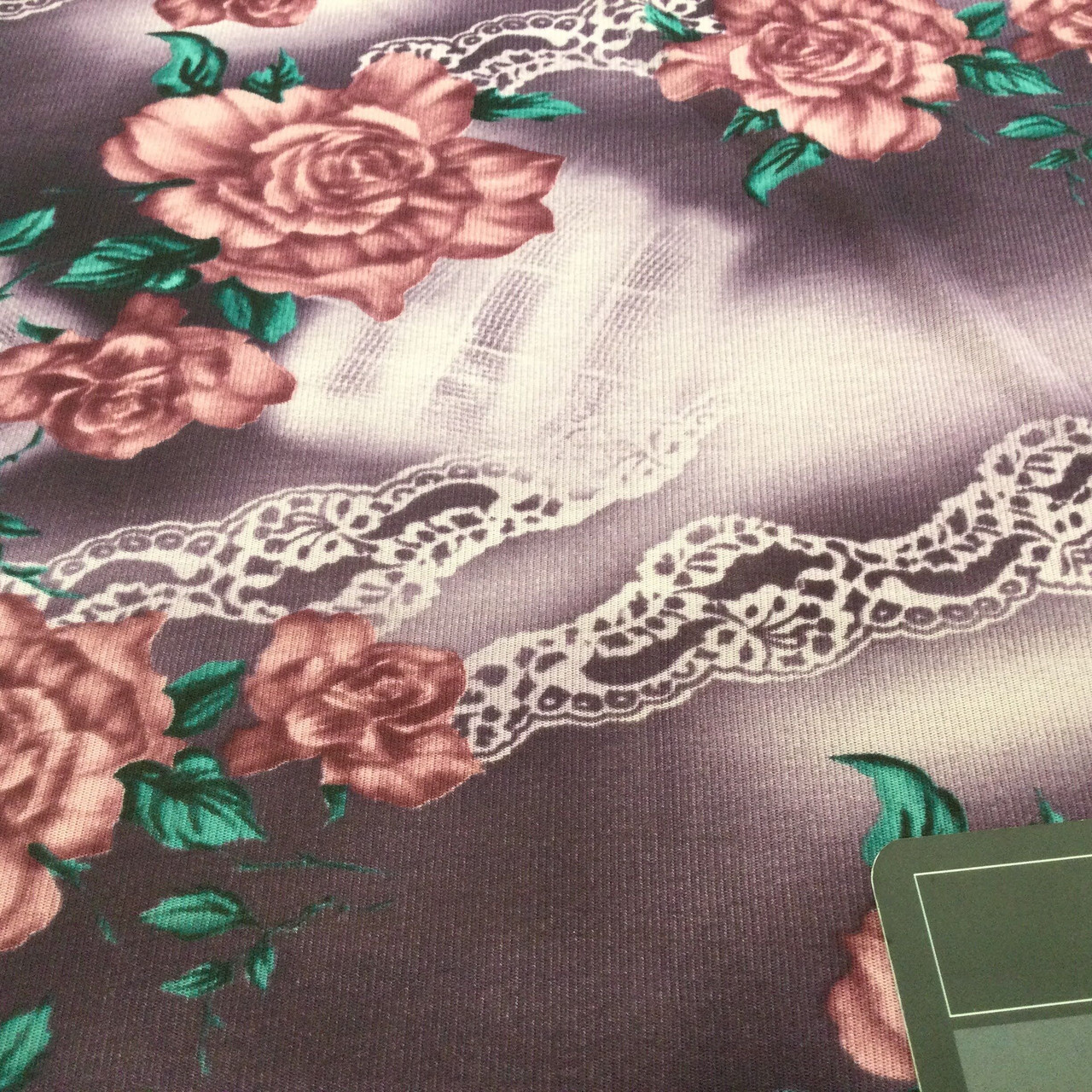 Crush Mesh Net Sheer Stretch Fabric, Per Metre - Jungle Flower