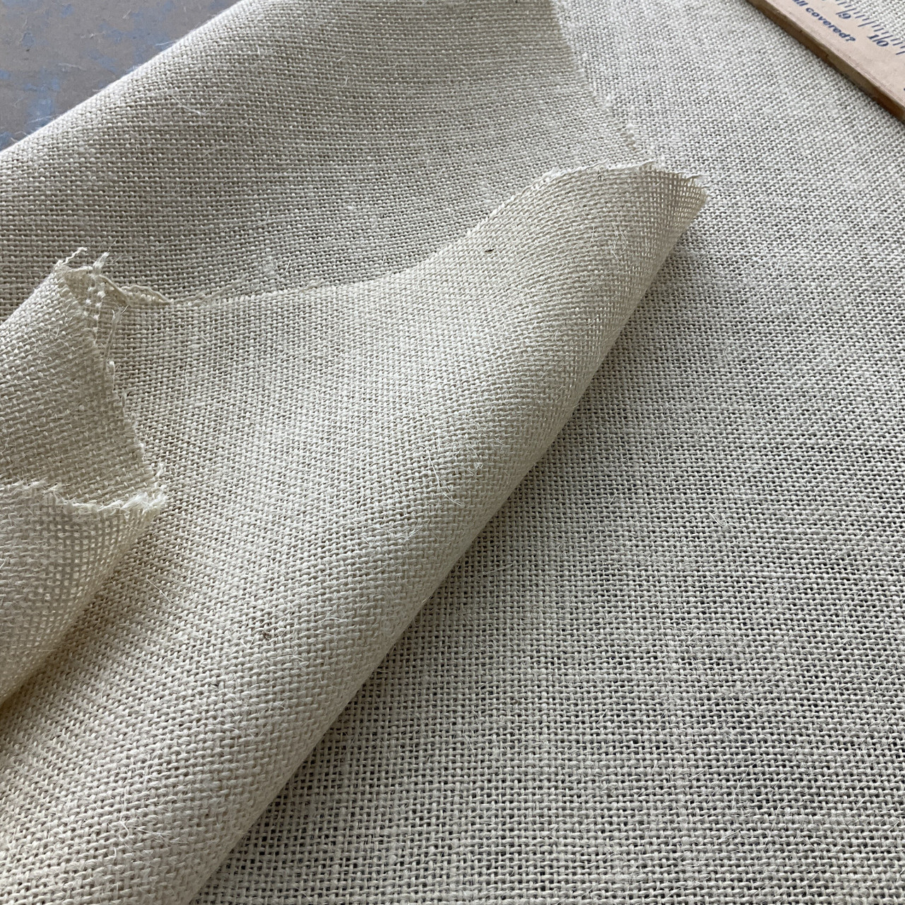 Wheat / Off-White Jute Fabric, Decorative Burlap