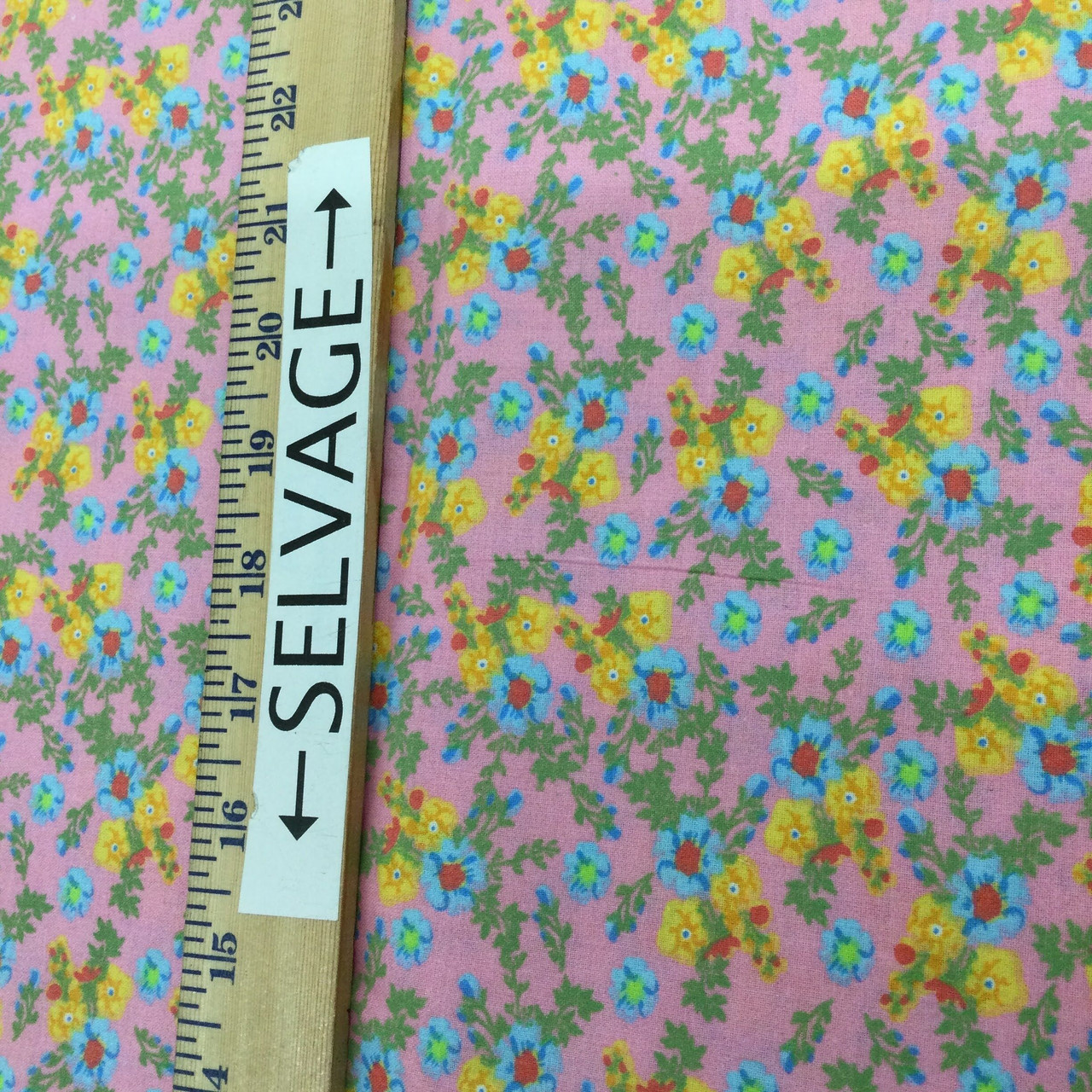 Squeeze the Day - Summer Fabric Squares, Pink, Blue, Yellow