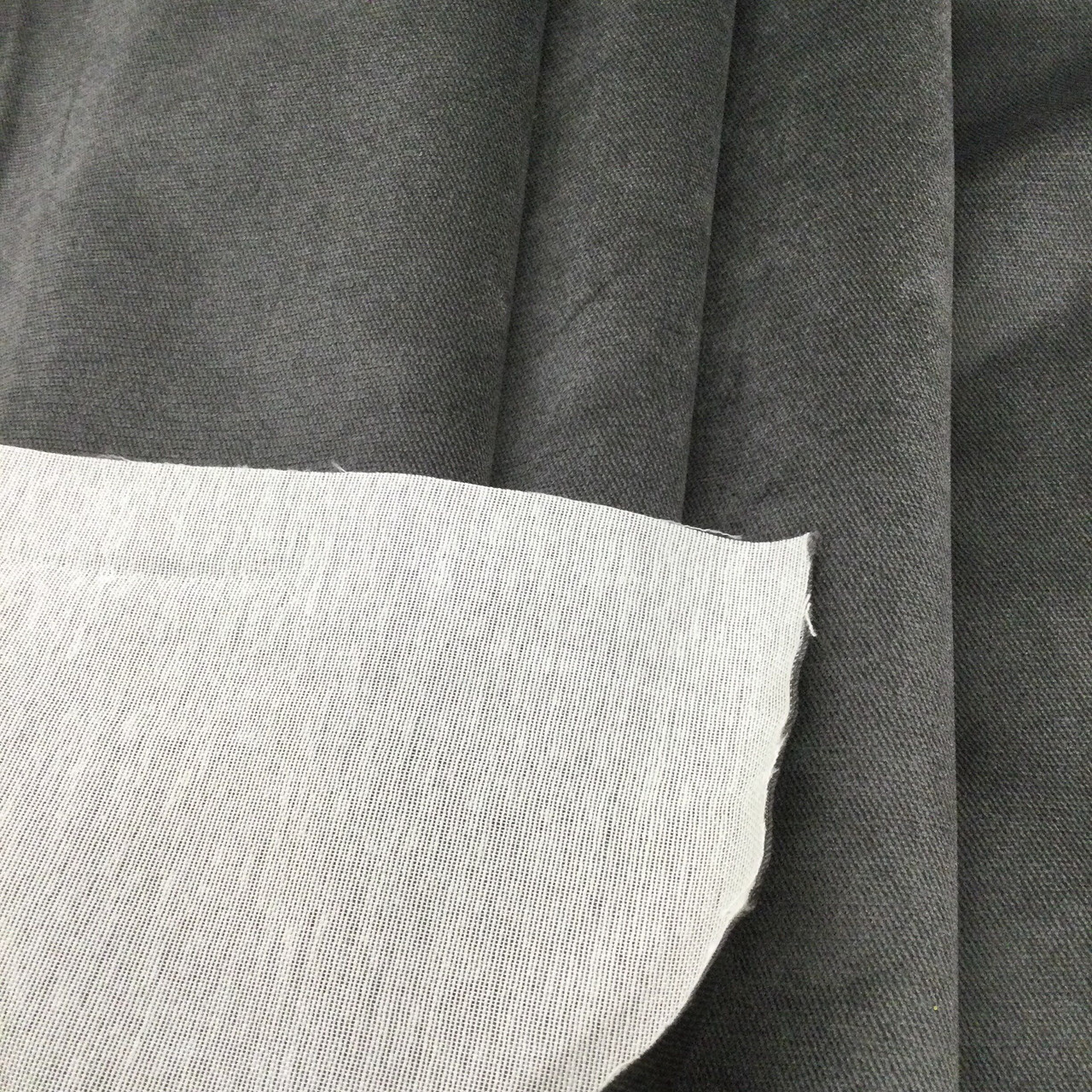 CHARCOAL GREY - PLUSH VELVET upholstery fabric material 460GSM - 56 width