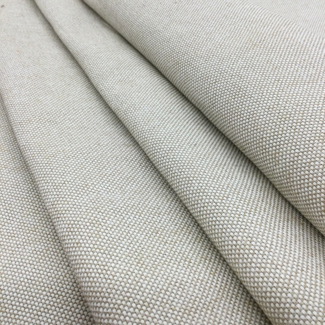 Linen Basketweave | Upholstery / Slipcover Fabric | Antique Furniture | 54