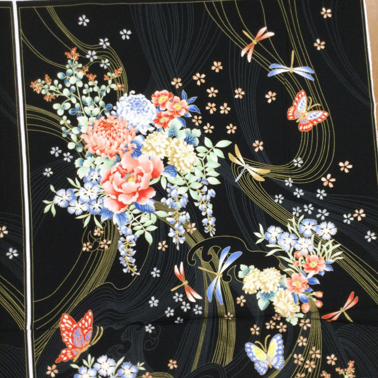 Niwa, Asian Wall Hanging Panel, P&B Textiles, 24x44, 100 % Cotton, Quilt  Panel