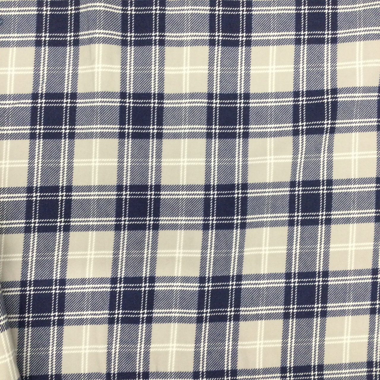 100% Cotton Check Flannel Fabric