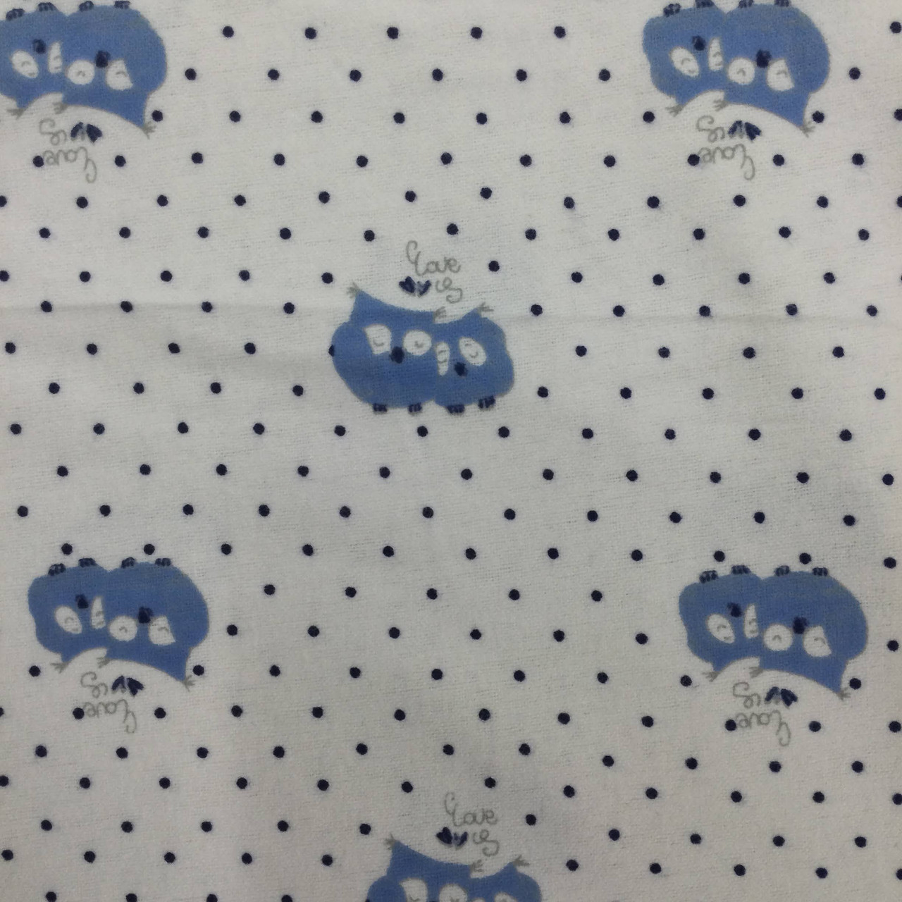 Wholesale Fabric: Cotton Flannel Cartoon Dogs Light Blue » Fabric