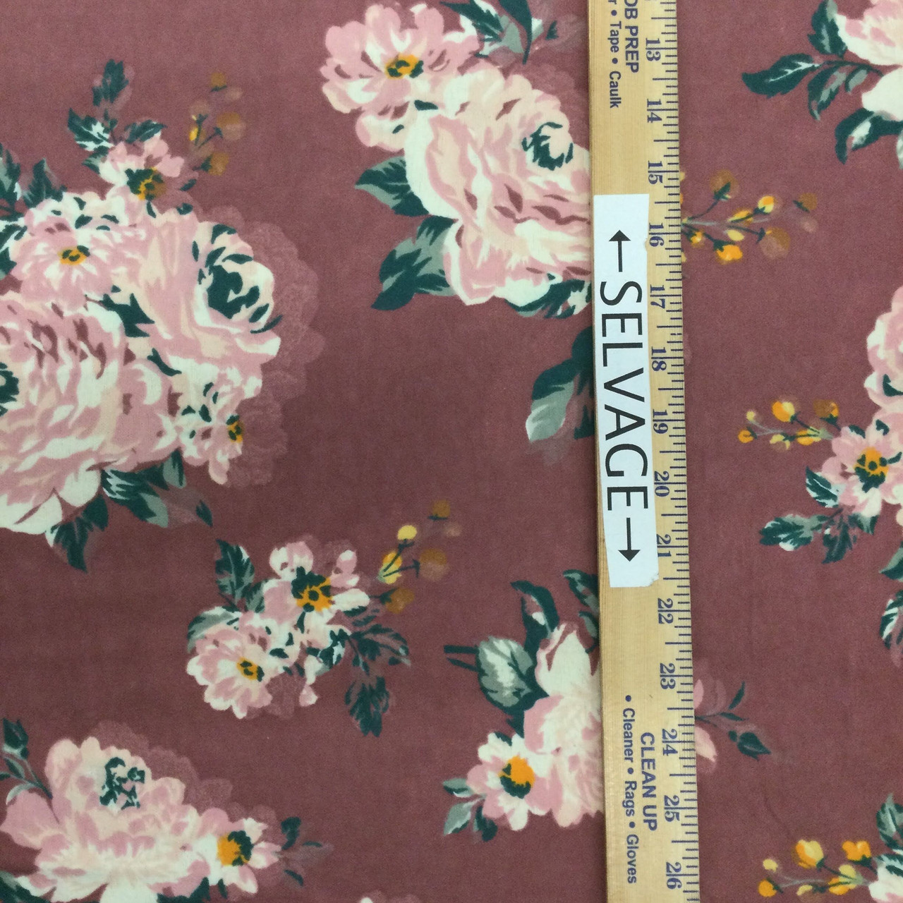Cotton Flannel Fabric 43 / Flannel fabric with Design Floral