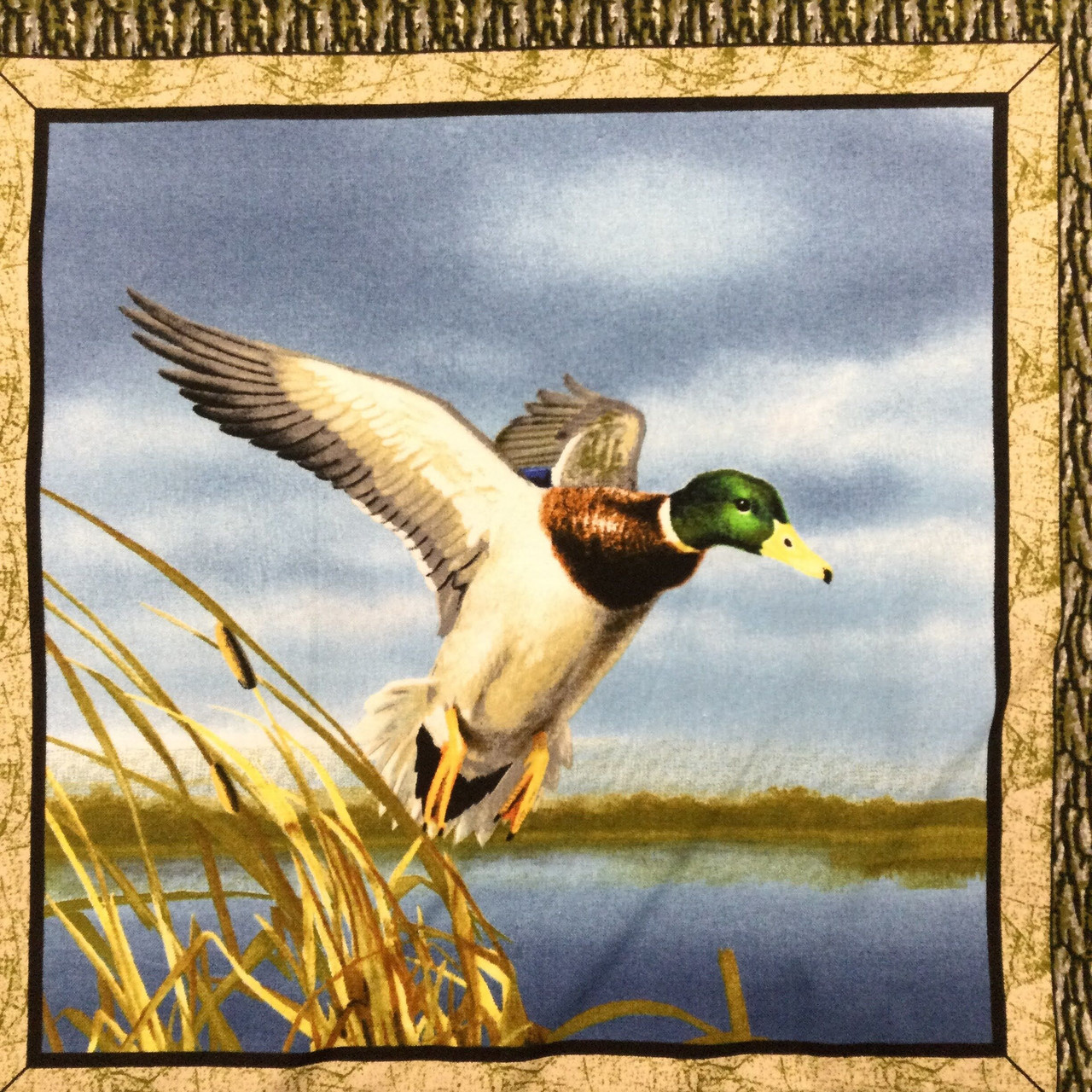 Mallard Pillow Panels, Hautman, Quilting Treasures, 24x44 panel, Quilting  Fabric, 100% Cotton, 44 wide