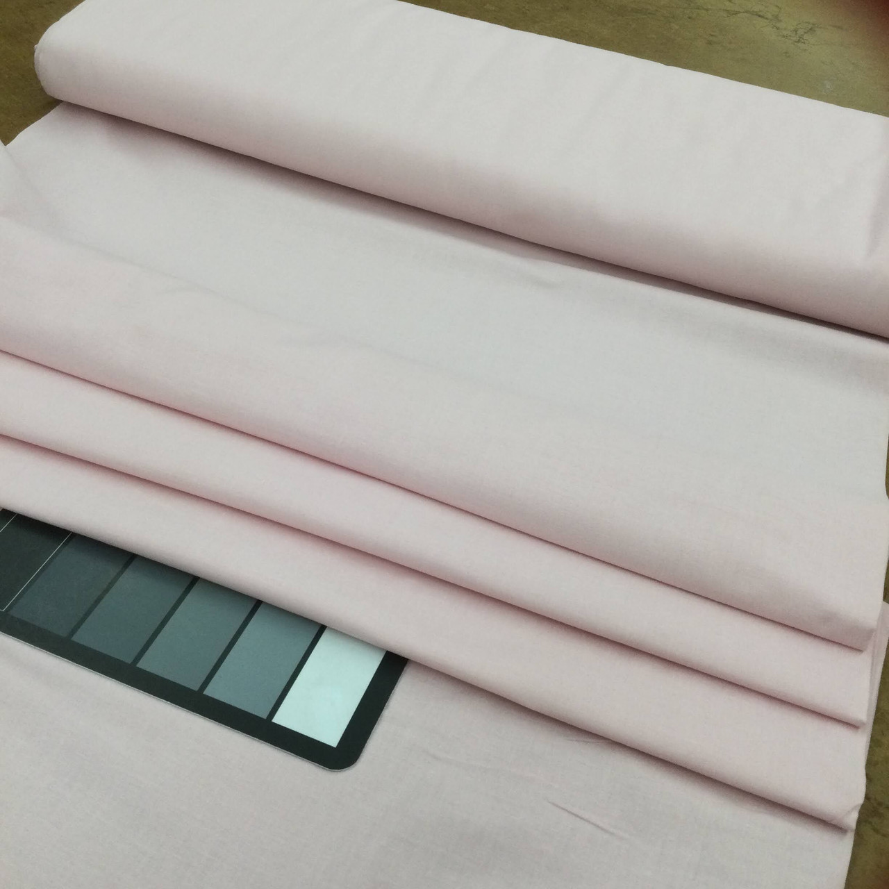 Light Pastel Baby Pink Cotton Silk Fabric