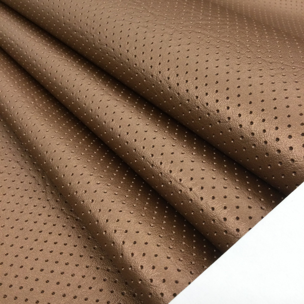 Stretchy Soft Faux Leather Fabric Material - BROWN - CRS Fur Fabrics