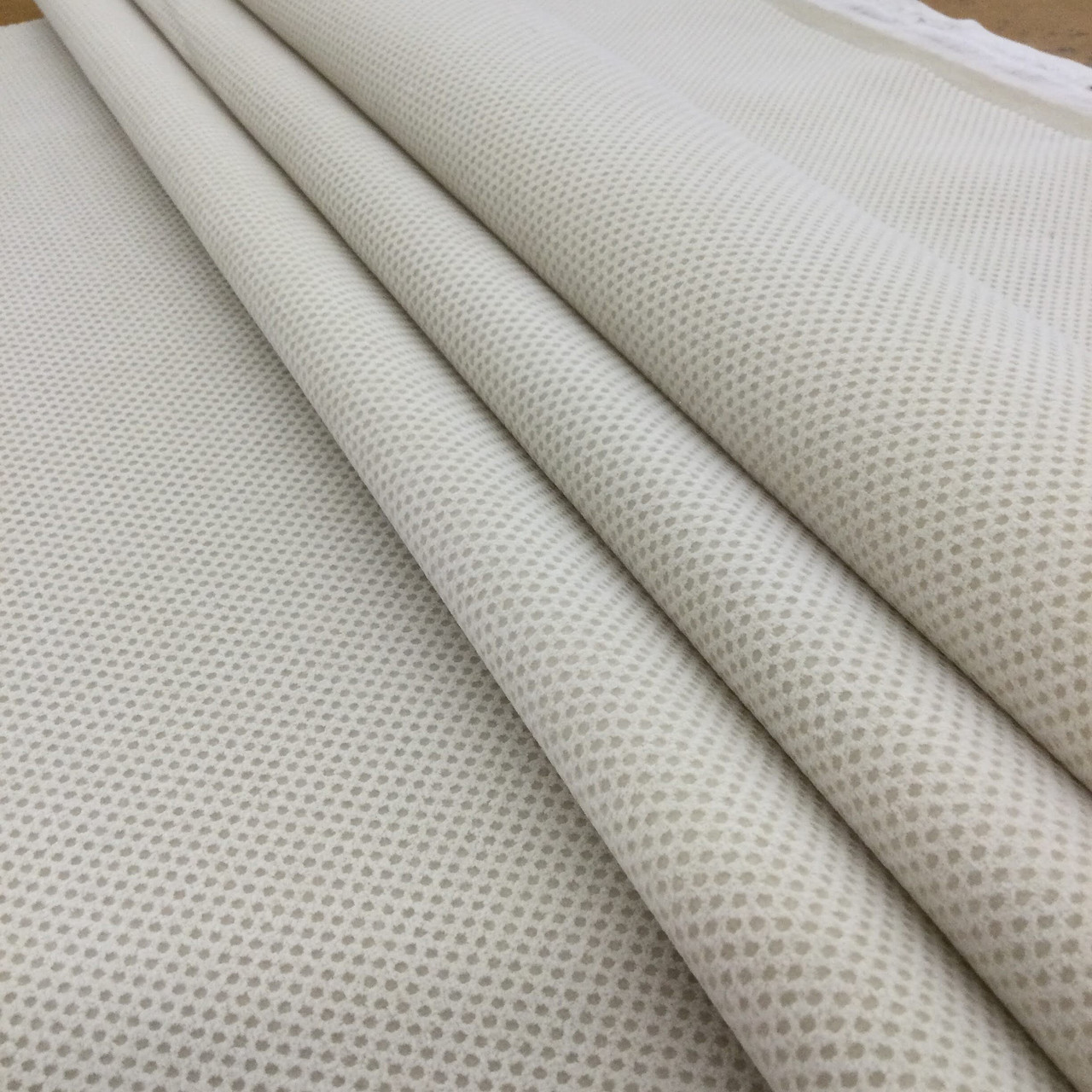 Maxima in Alabaster | Velvet Upholstery Fabric | Dimple Dot in Ivory Off  White | Microfiber Velvet | 54 wide | By The Yard