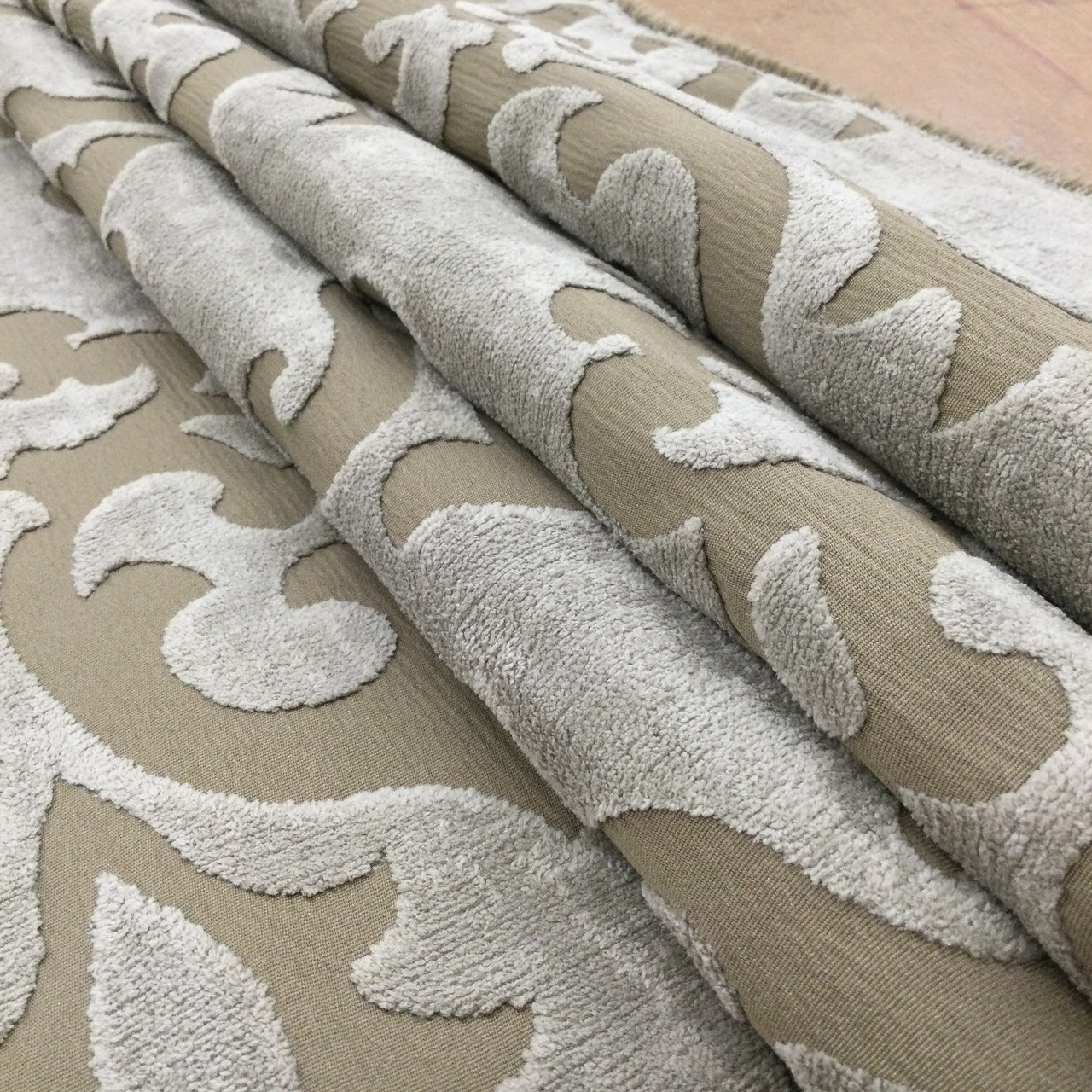 Waverly Ashville Smoke Soft Chenille Upholstery Fabric By The Yard