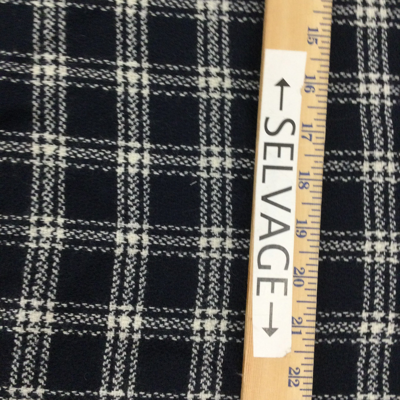 Wool Fabric By The Yard - 18 - Red, Black, & Beige Plaid