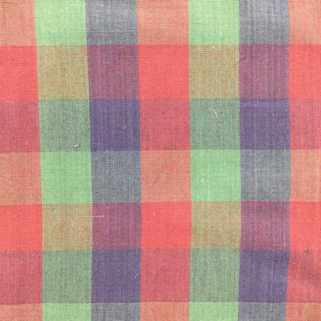 Scotty Red Tartan Plaid Cotton Homespun Fabric by JCS - Sold by The Yard