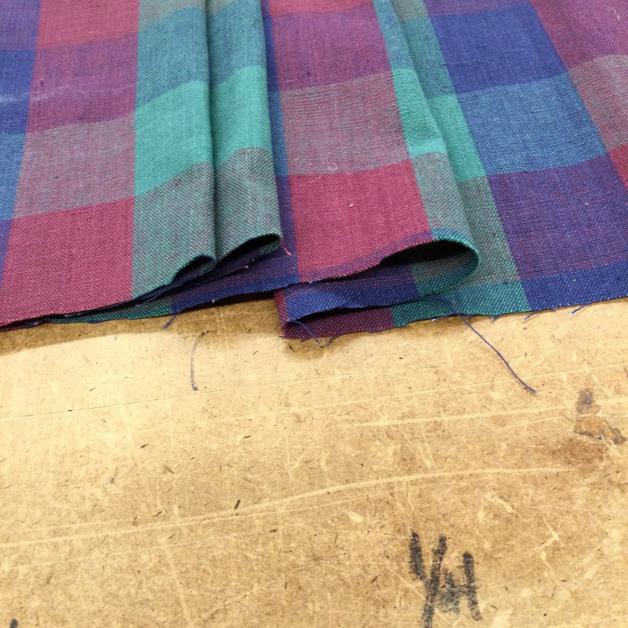Scotty Red Tartan Plaid Cotton Homespun Fabric by JCS - Sold by The Yard