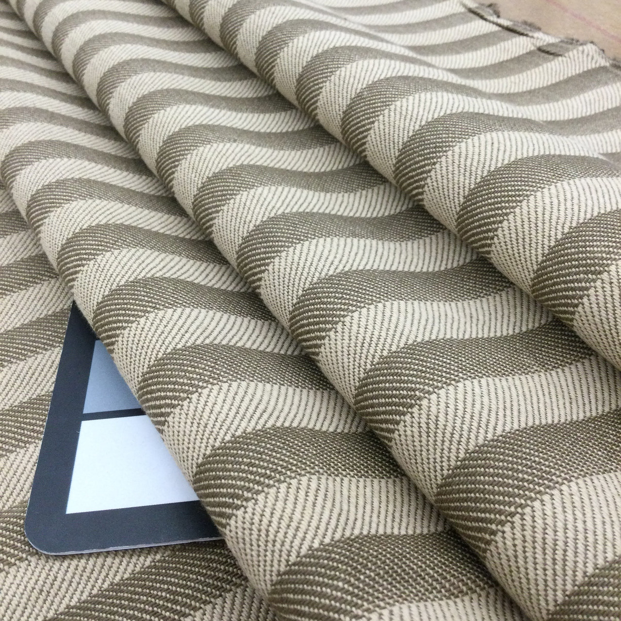 Beige Two-Tone Herringbone Lining Fabric, Sold by The Yard