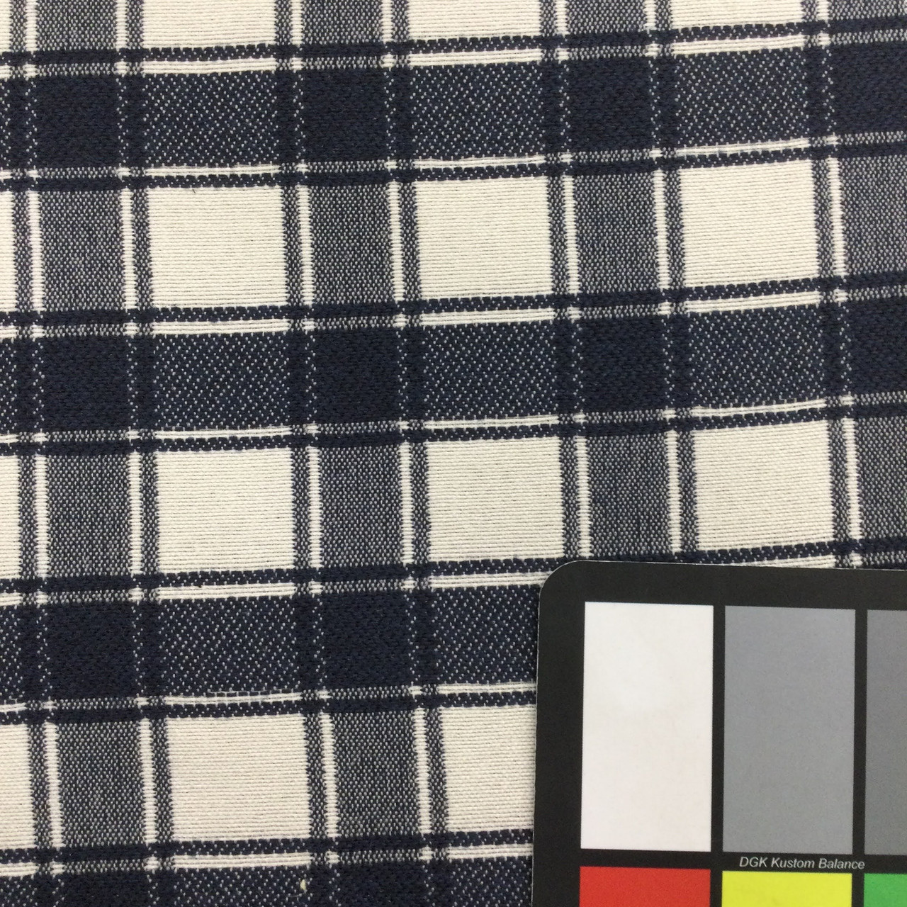 Indigo Blue Beige Indigo Plaid Upholstery Fabric by The Yard