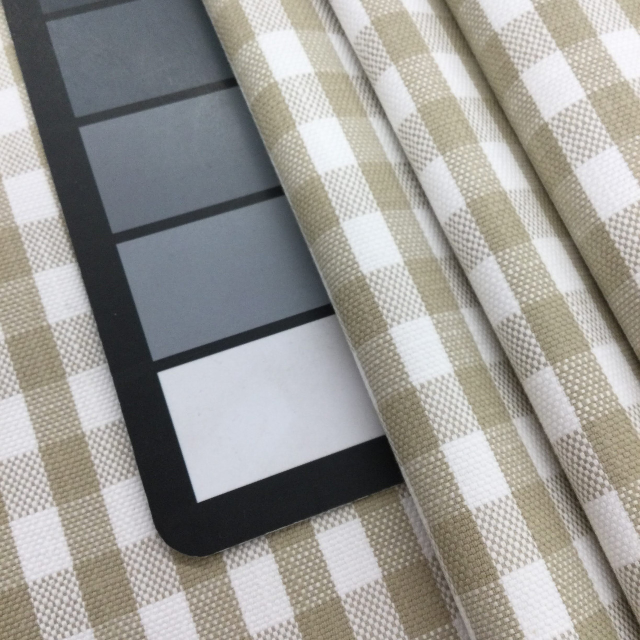 Athena New York Gingham plaid【Beige】 Gingham Plaid Cream Beige Checkered Pattern Fabric | Zazzle
