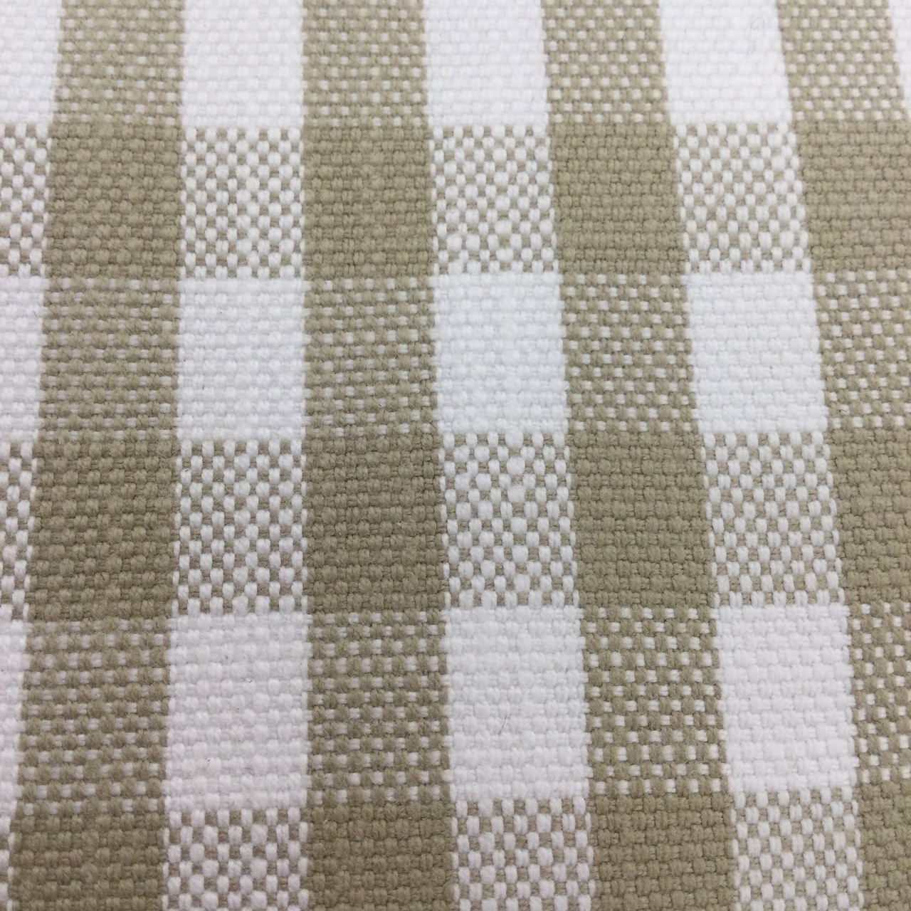 Athena New York Gingham plaid【Beige】 Gingham Plaid Cream Beige Checkered Pattern Fabric | Zazzle