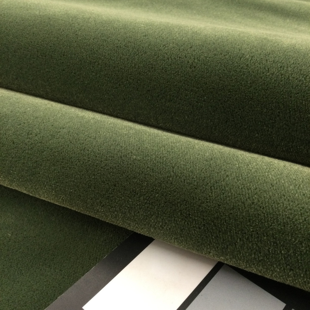 Green Color Micro Velvet Material , Velvet Upholstery Fabric 60 Inch Wide