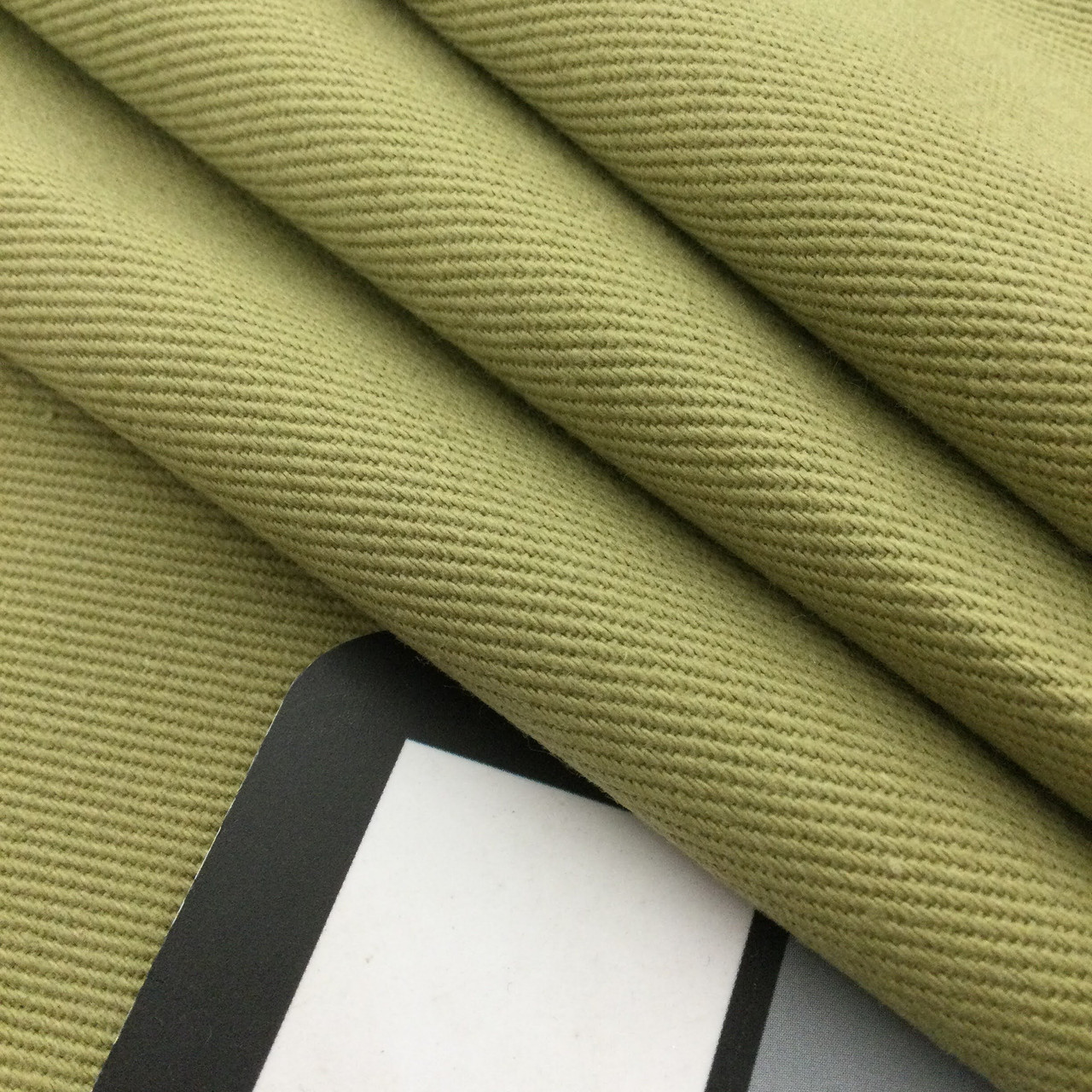 100% Linen - Khaki Green Soft Wash Twill – Fabworks Online