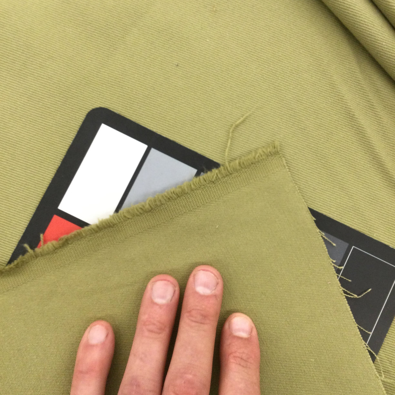 Solid Olive Green, Cotton Twill Fabric, 8 oz., Apparel / Slipcovers /  Bedding, 54 Wide