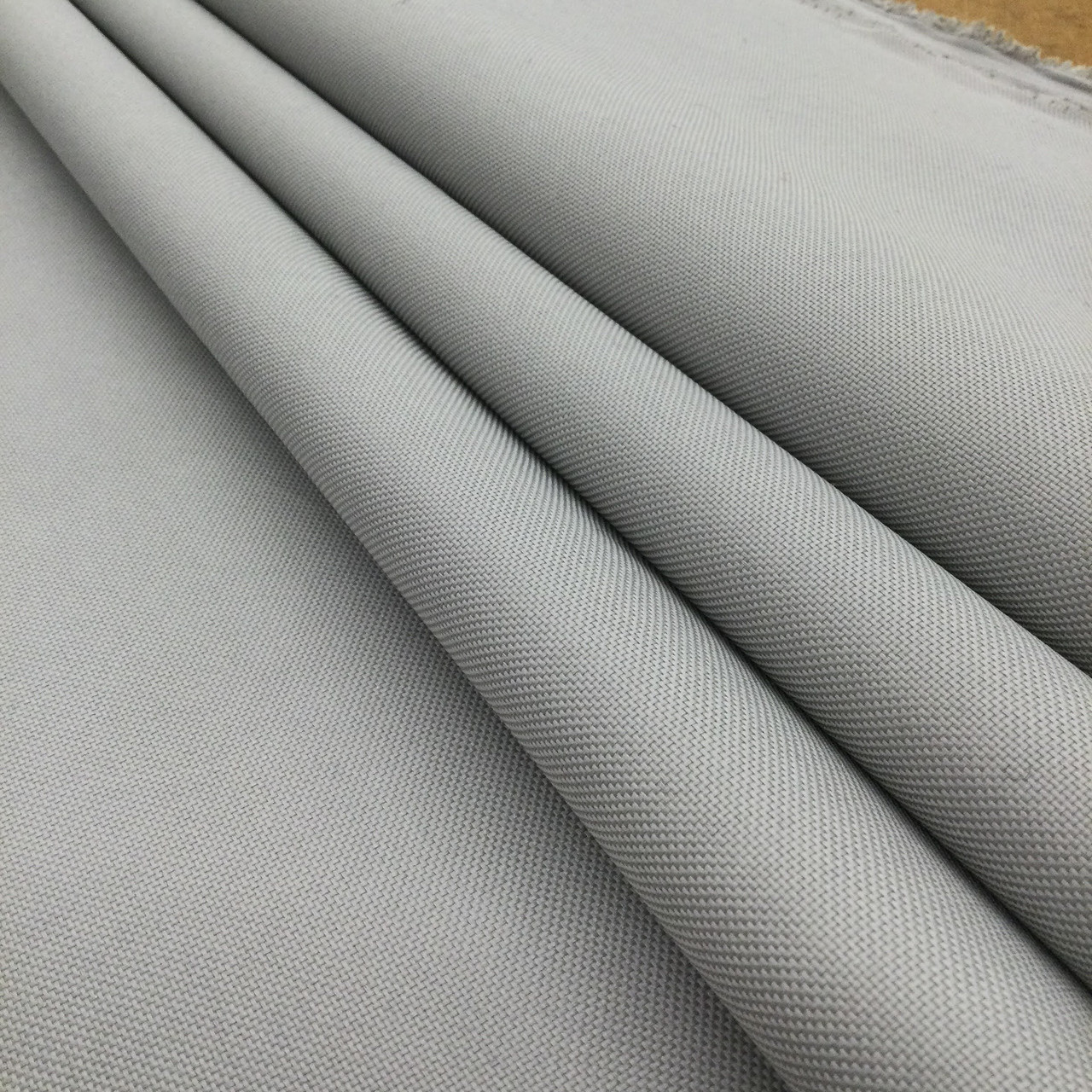 Solid Gray Vinyl-Backed Nylon Fabric, Cordura