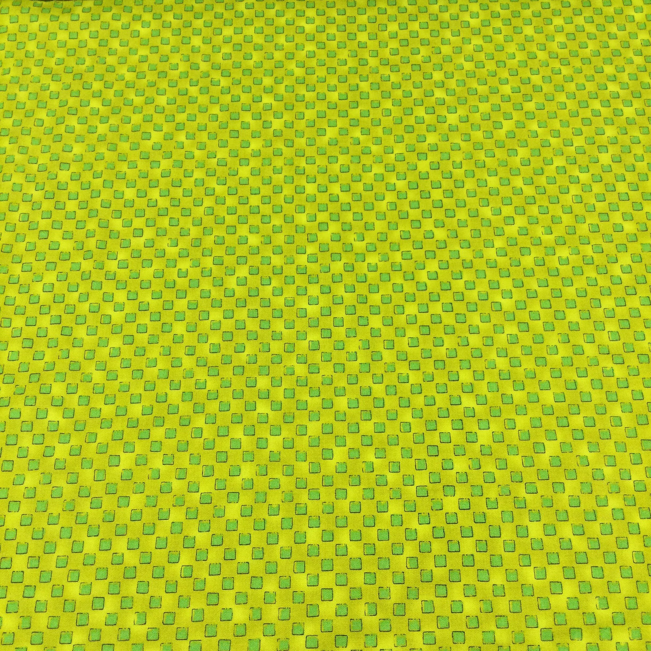 Lime Green Mini Blocks | Lime | Chartreuse | Virginia Robertson Quilting  Fabric | 100% Cotton | 44 Wide | By The Yard