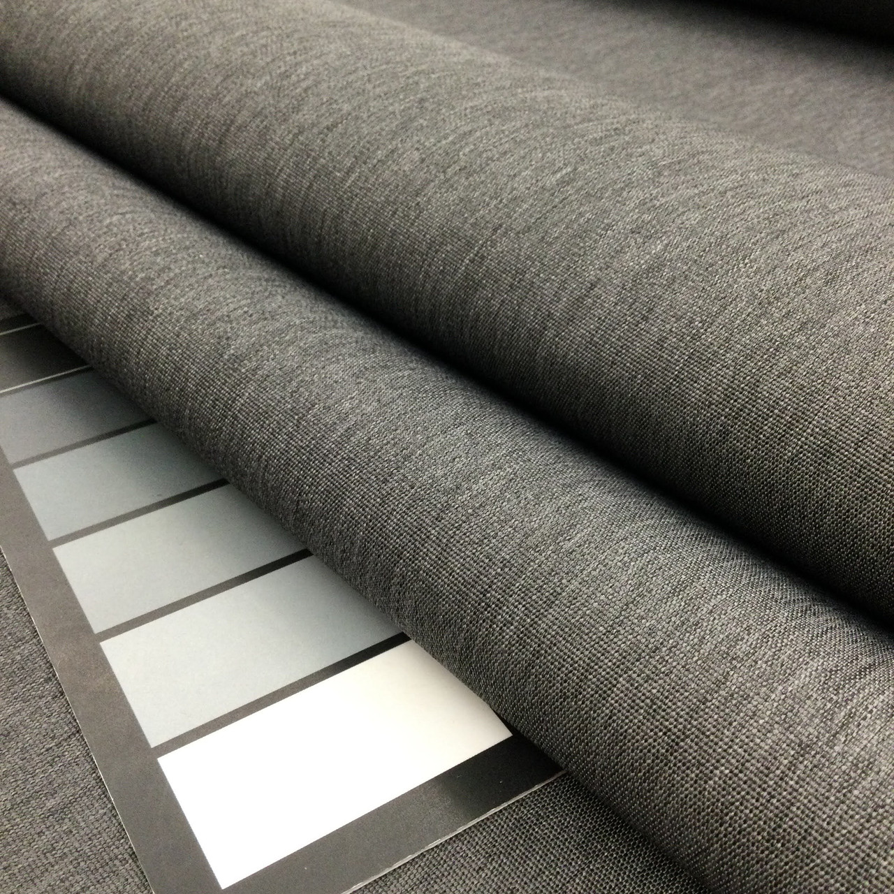 2.8 Yard Piece of Two Toned Grey OUTDOOR Fabric | Water-proof Upholstery /  Awning / Boat Cover | 54 Wide | By the Yard