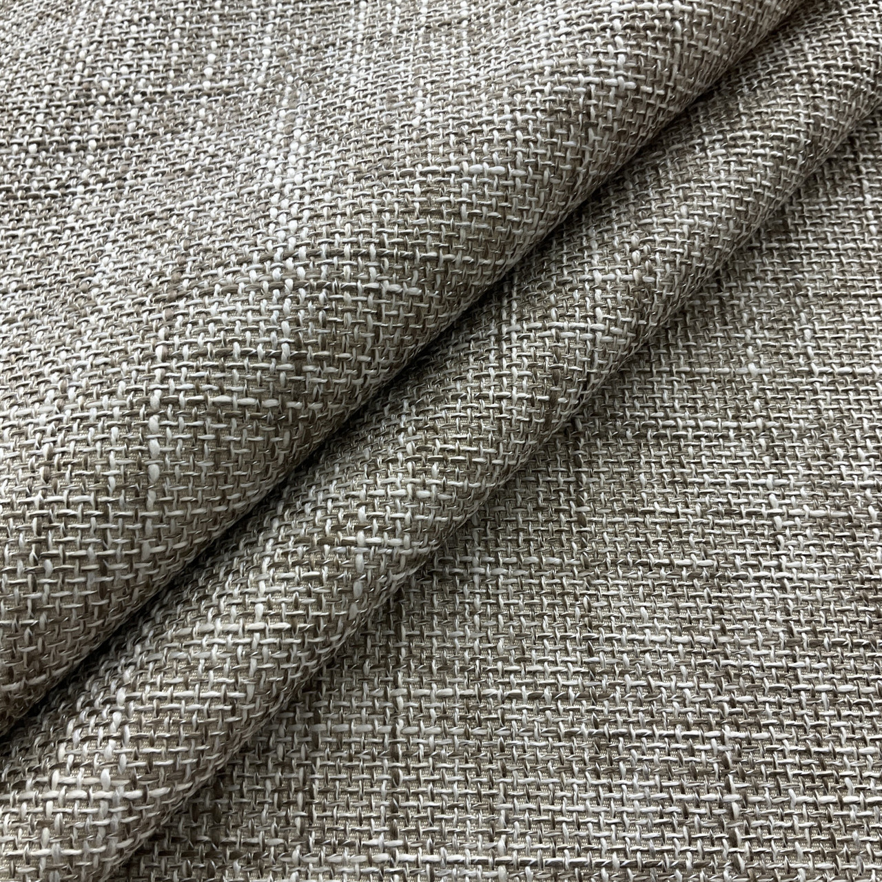 Warm Gray Basketwoven Polyester and Cotton Home Decor Fabric - Drapery  Fabrics - Home Decor - Applications