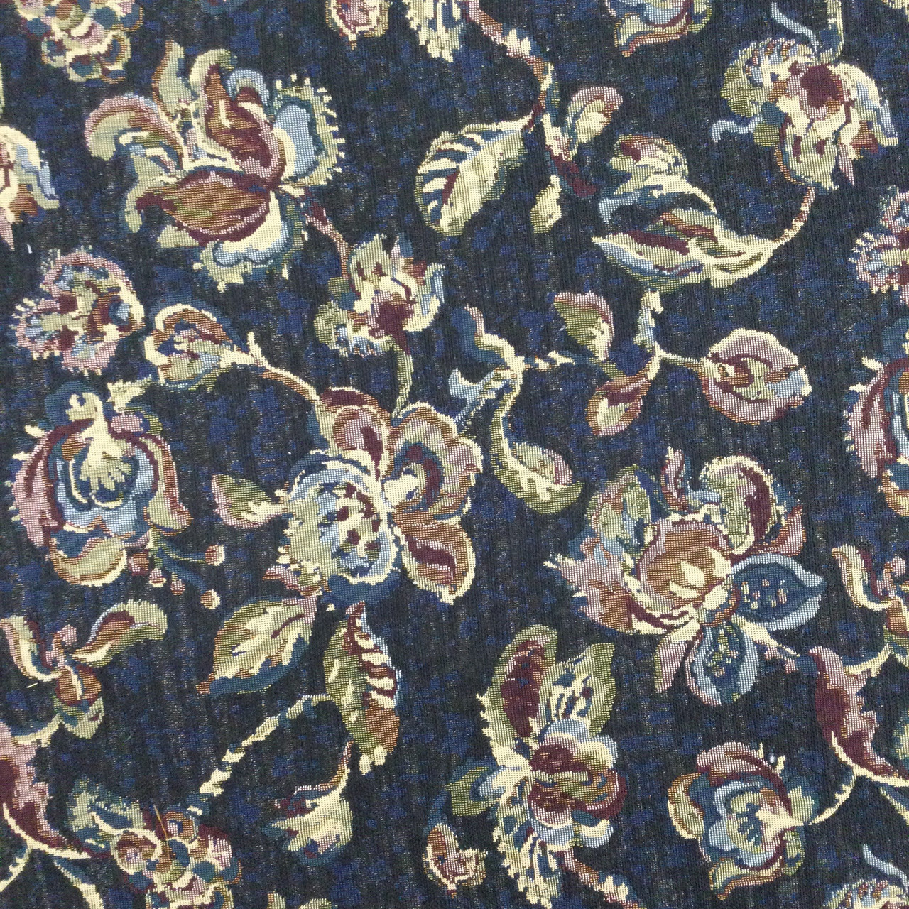 navy blue floral pattern