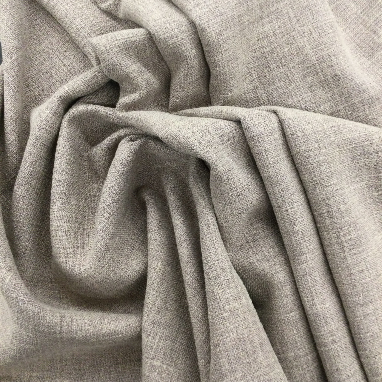 Soft Linen Fabric Material curtains dress material 140cm wide- Plain Taupe  Brown