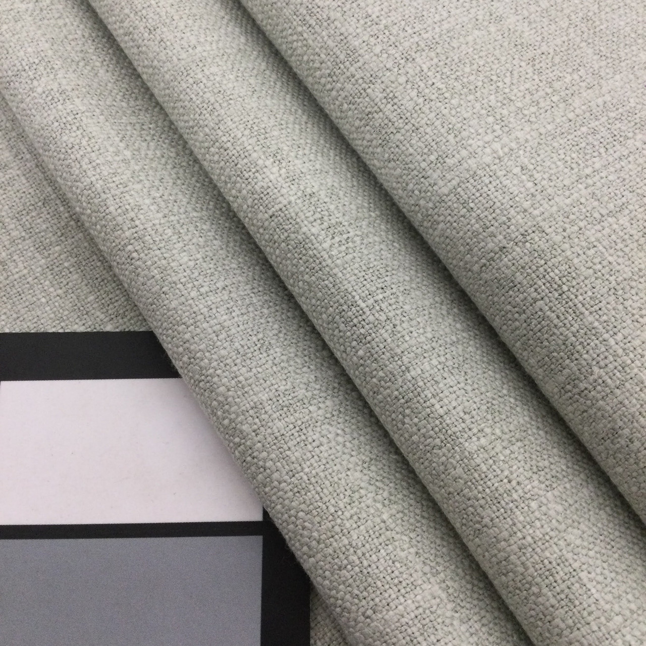 Linen Fabric Slub Weave in Light Green, Upholstery / Slipcovers / Curtains, Poly / Cotton / Linen Blend, 55 Wide, By the Yard