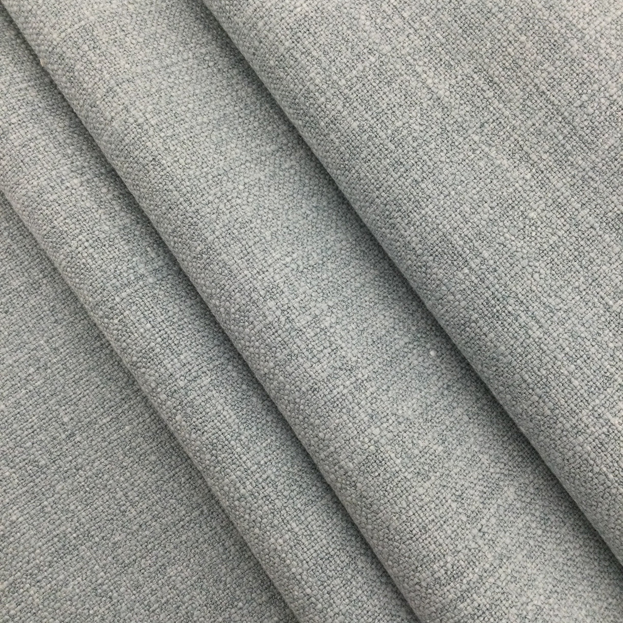 Linen Fabric Slub Weave in Ocean Blue, Upholstery / Slipcovers / Curtains, Poly / Cotton / Linen Blend, 55 Wide, By the Yard