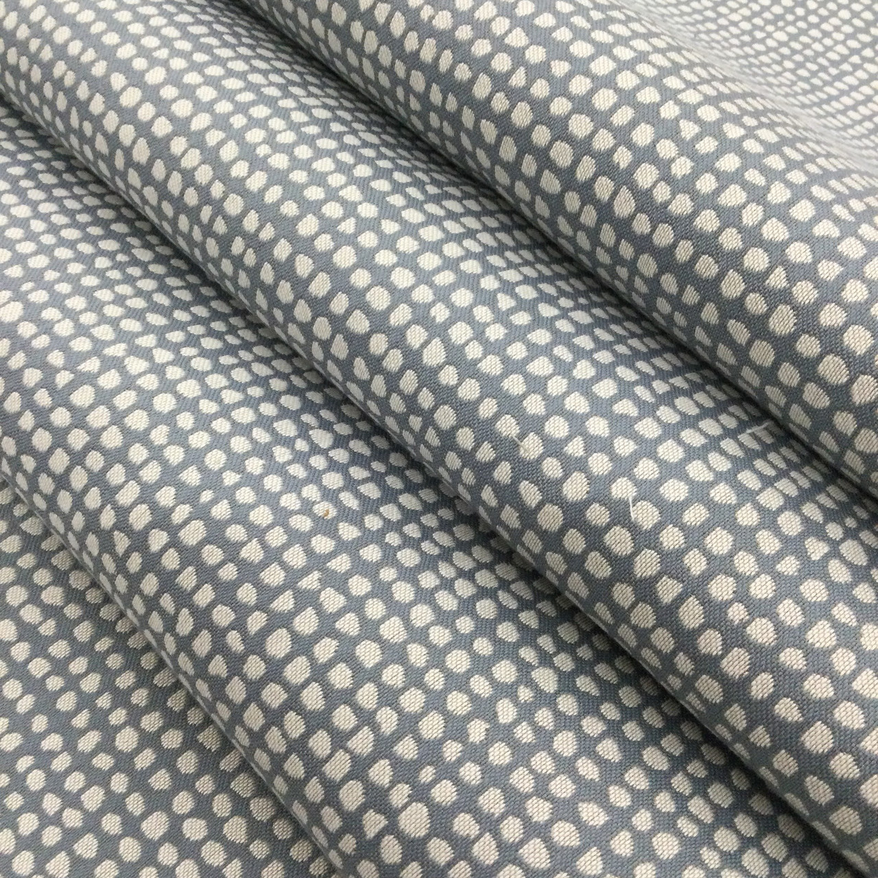 Slate Blue Plain Solid Chenille Upholstery Fabric by The Yard