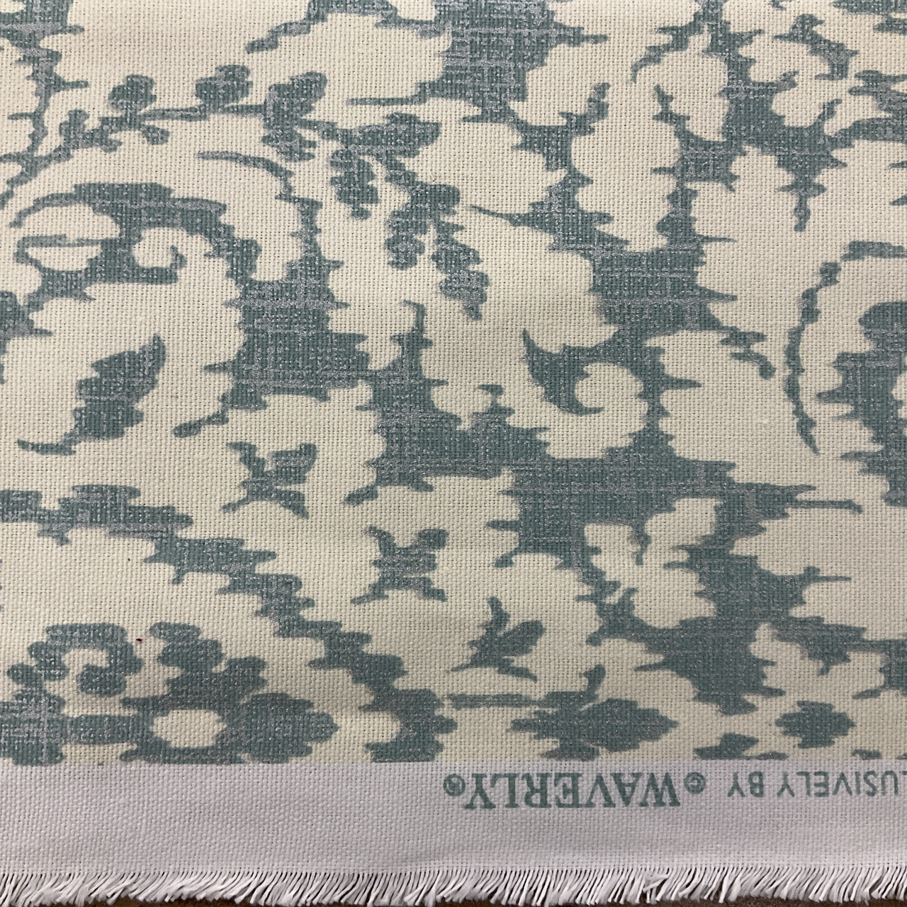 Waverly Wild West Printed Drapery Fabric in Denim