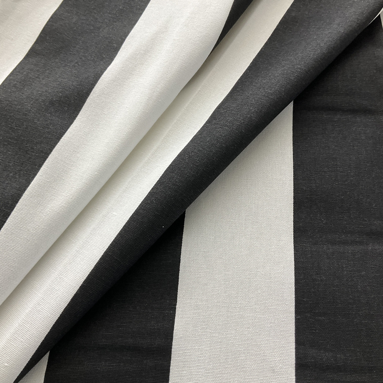 Premier Prints Vertical Stripe Black/White | Medium Weight Duck Fabric ...