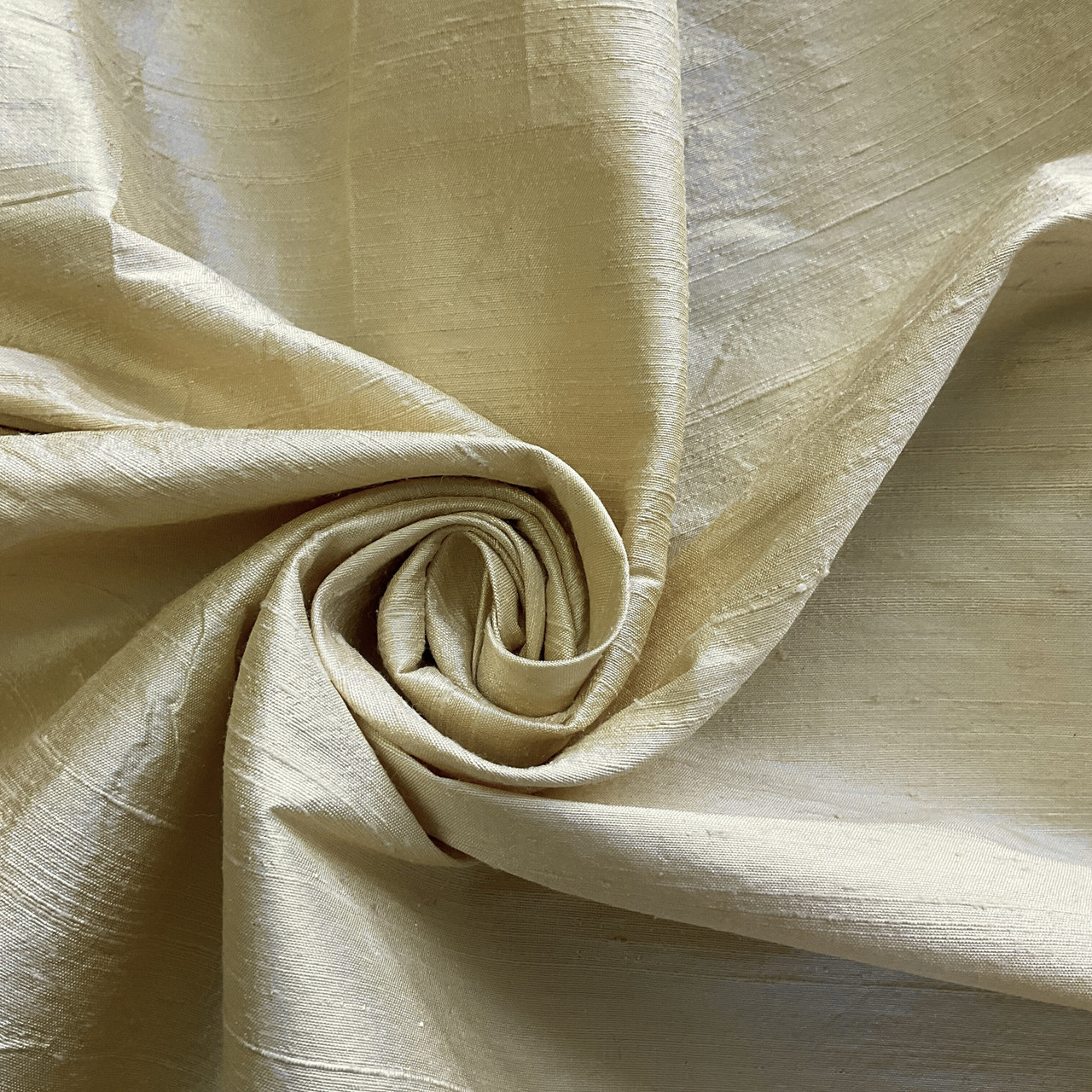 Dupioni Silk Fabric Vanilla, Lightweight Dupioni Fabric, Home Decor Fabric