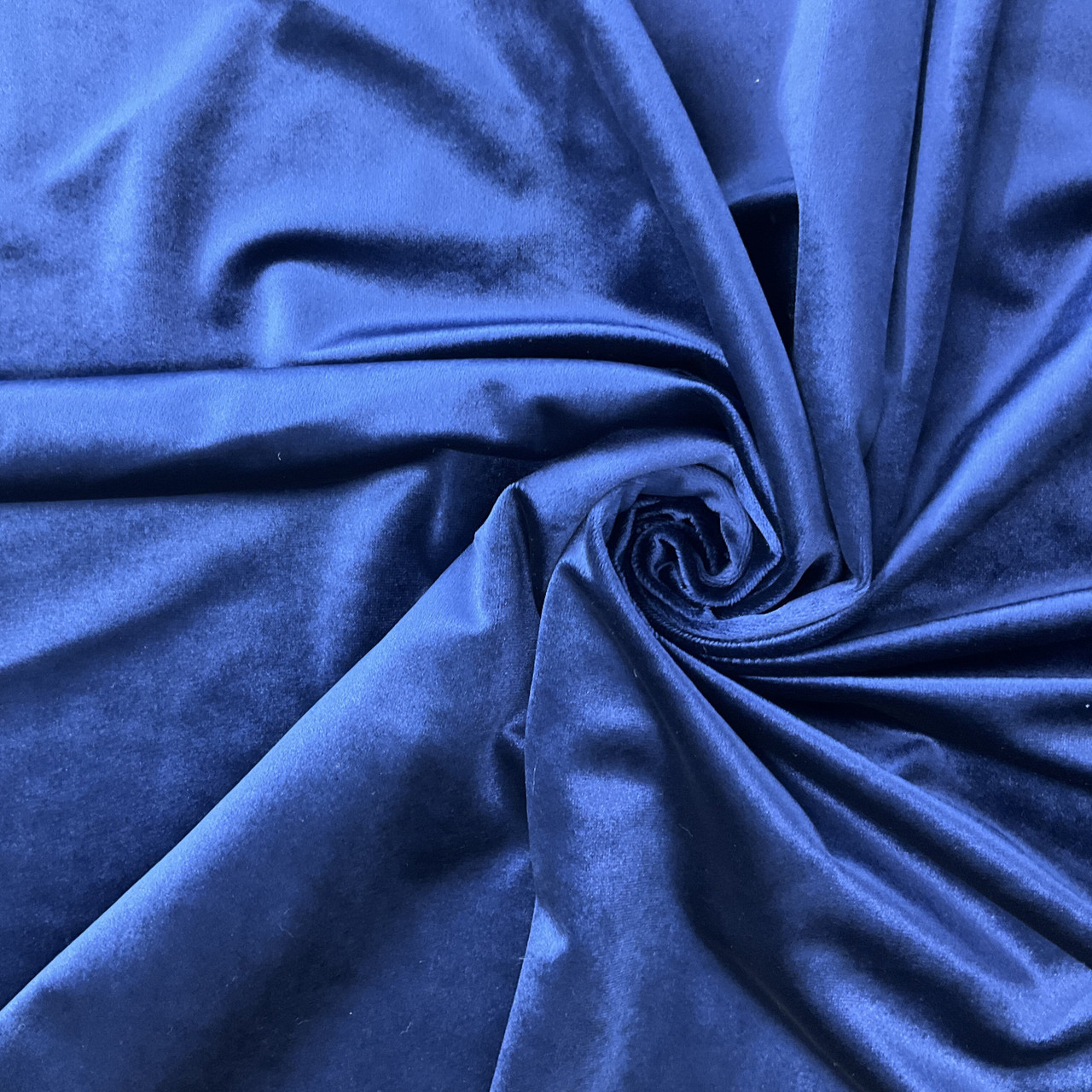 Navy Blue Satin Fabric - by the Yard