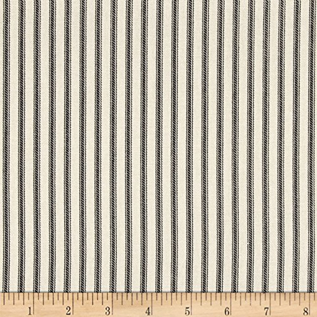 Sale,magnolia Berlin Ticking Black, Fabric by the Yard 