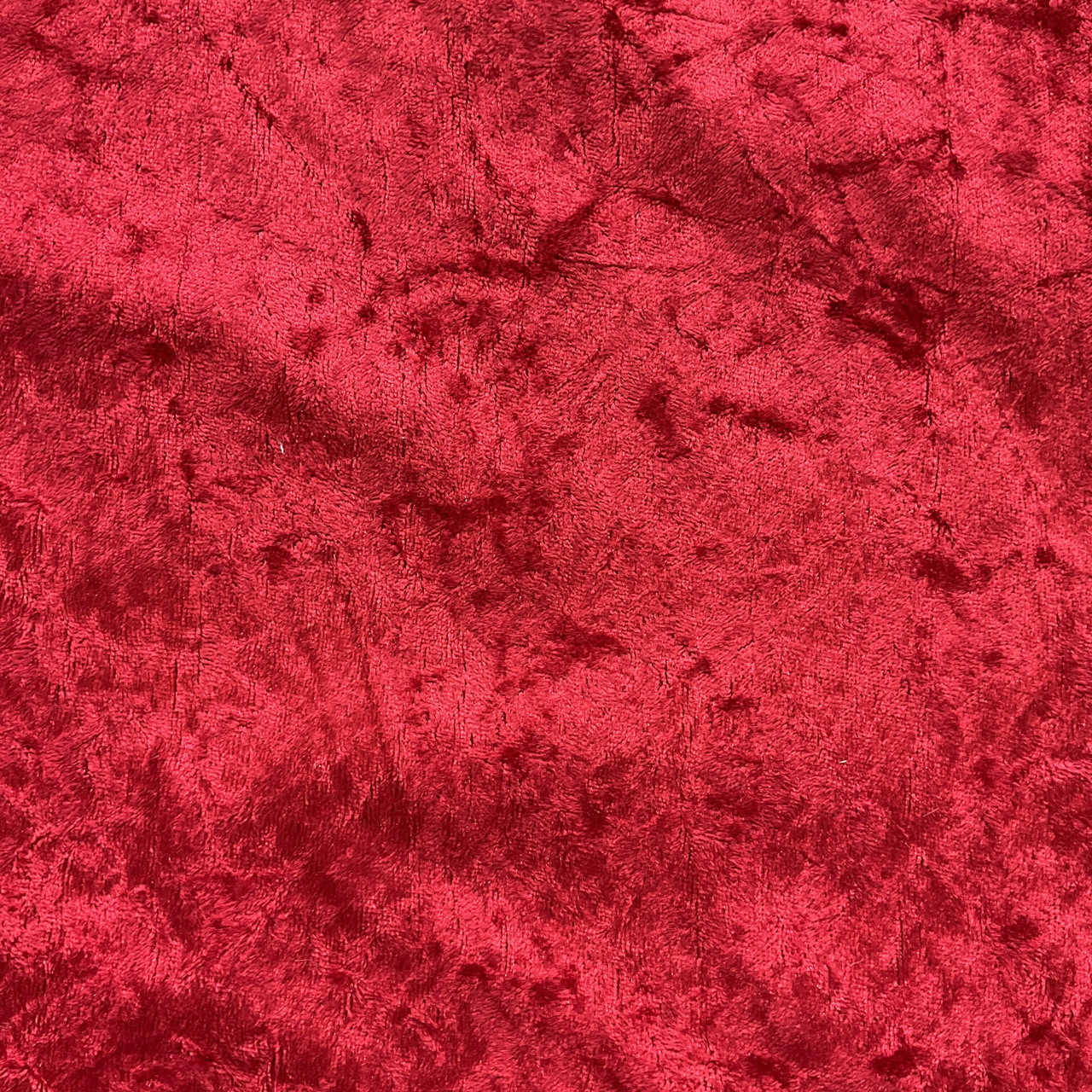 Crushed velvet red  Selfmade® (Stoff & Stil)