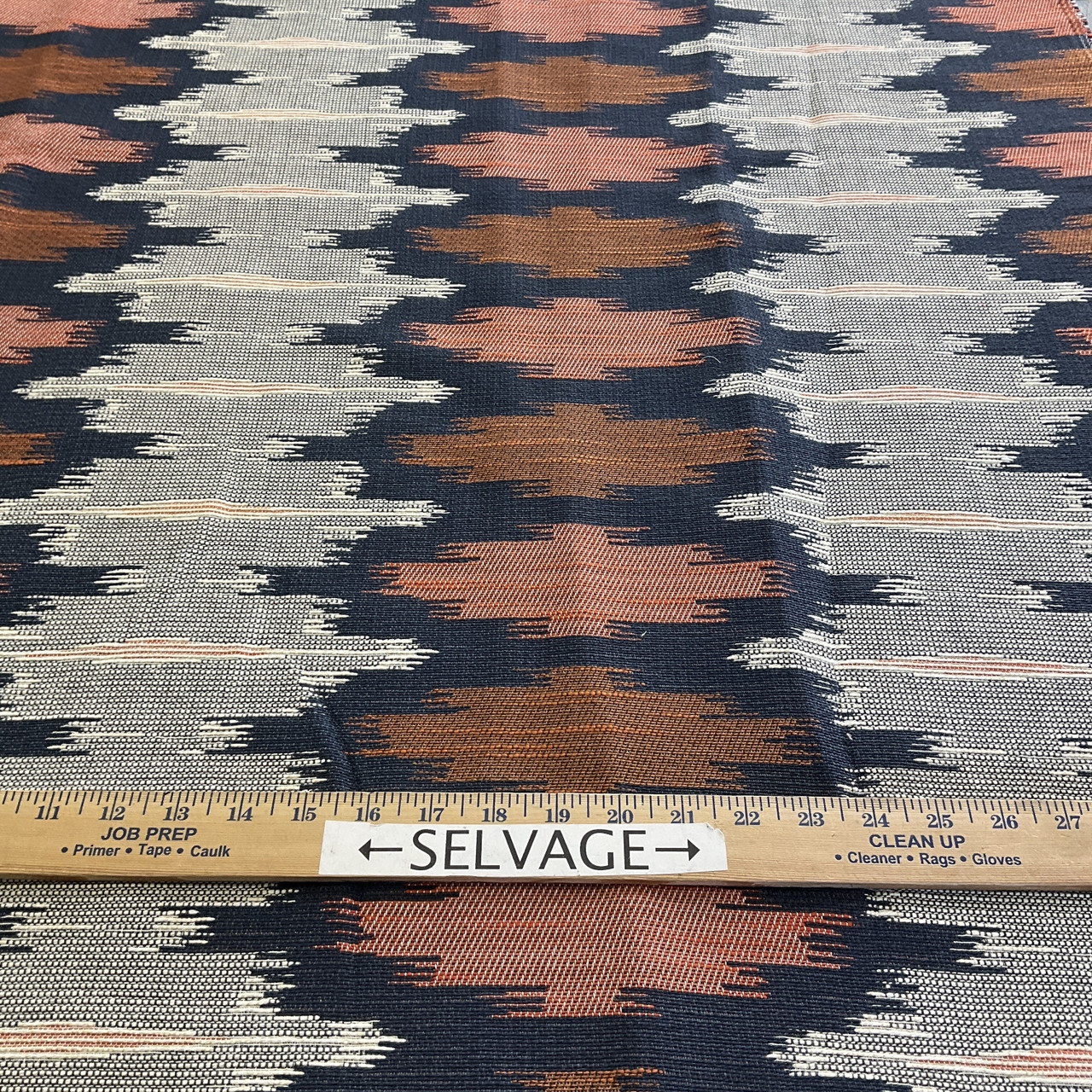 Justina Blakeney Geo Jacquard Mango | Very Heavyweight Jacquard