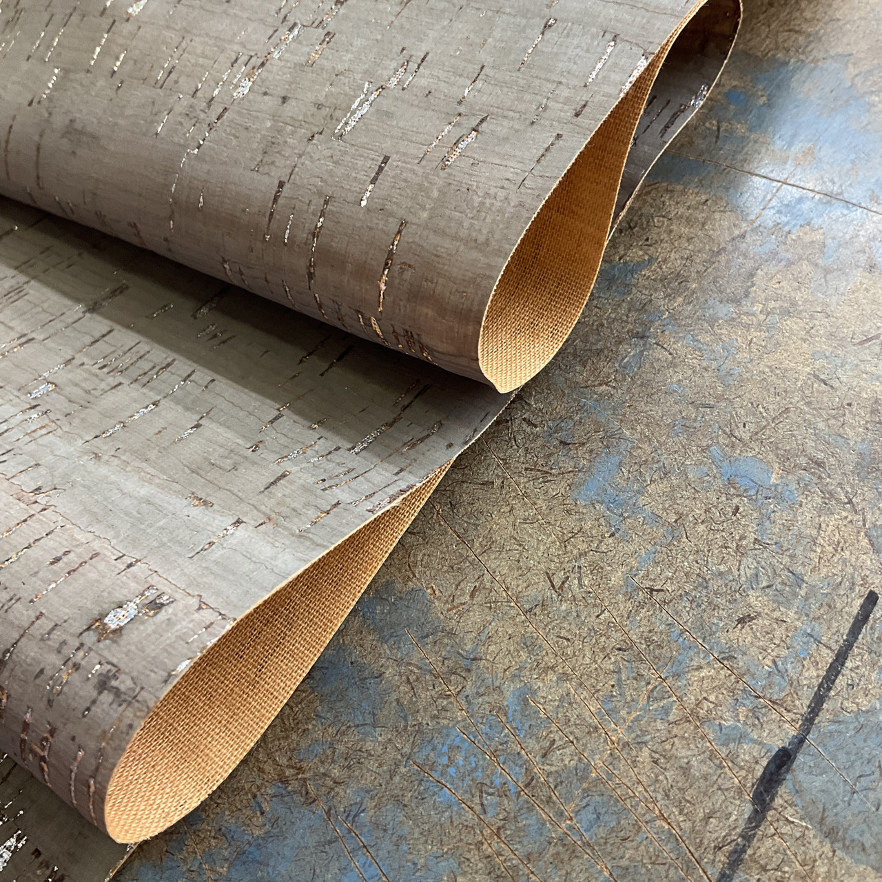 Belagio Cork Fabric Plain Taupe, Medium Weight Cork Fabric